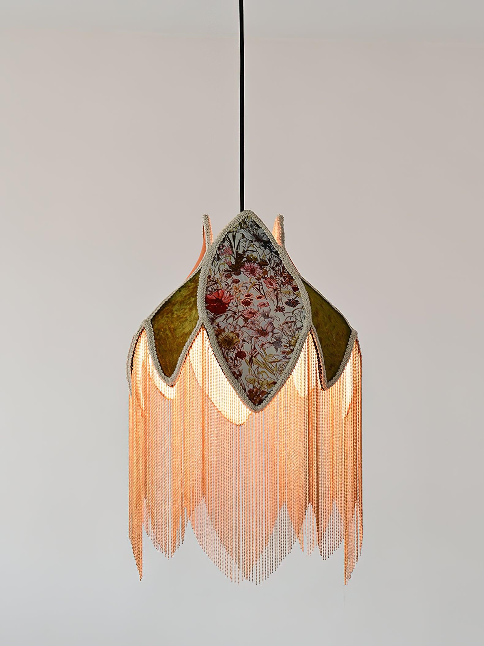 Bette Fringed Pendant Lamp - Blowlighting