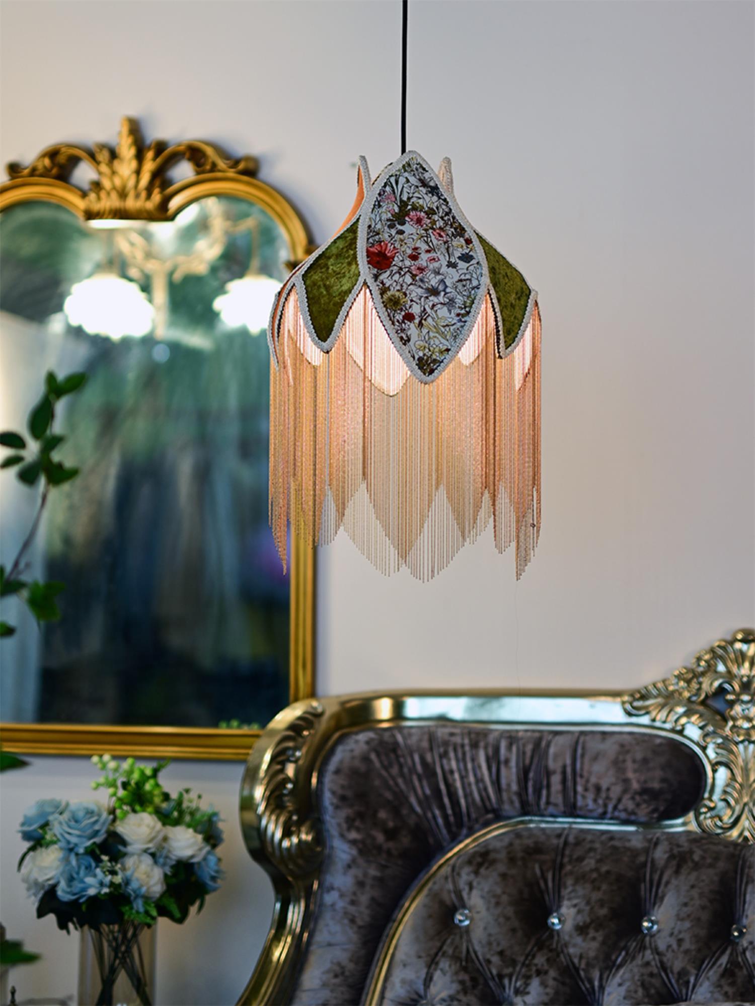 Bette Fringed Pendant Lamp - Blowlighting