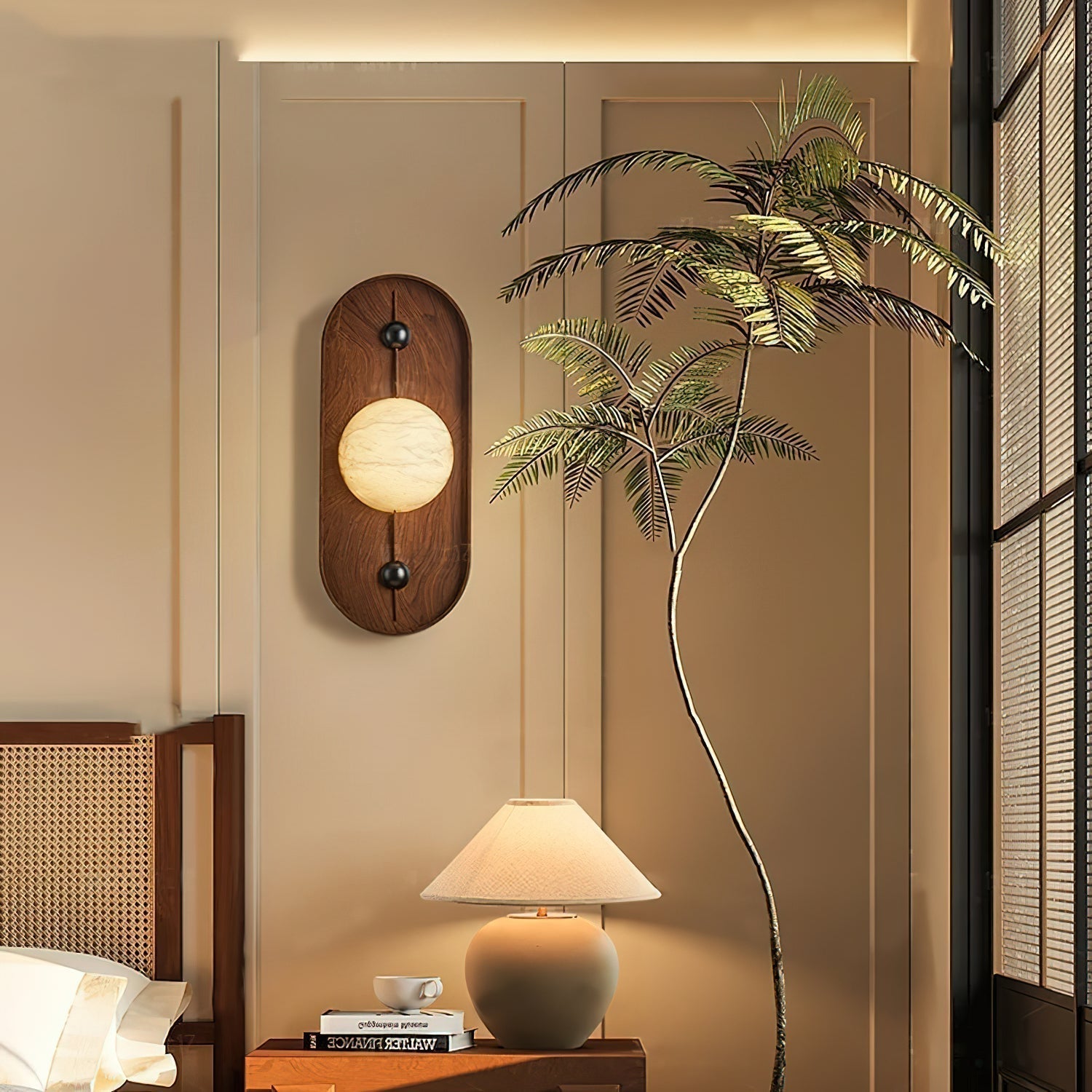 Gloruvyu Individual Creativity Metal Alabaster Wall Lamp - Lamp Copper