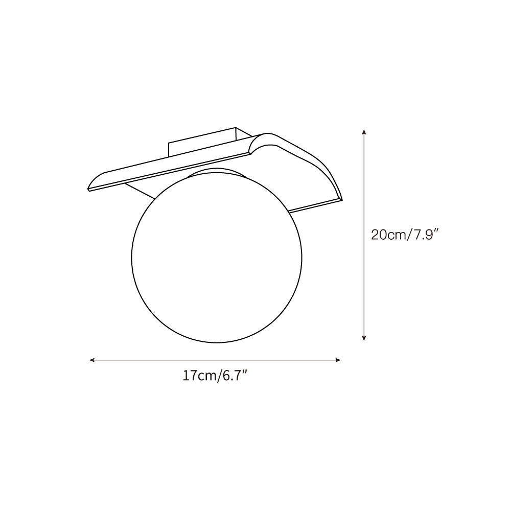 Bianca Globe Modern Minimalist Travertine Glass Ceiling Lamp - Lamp Copper