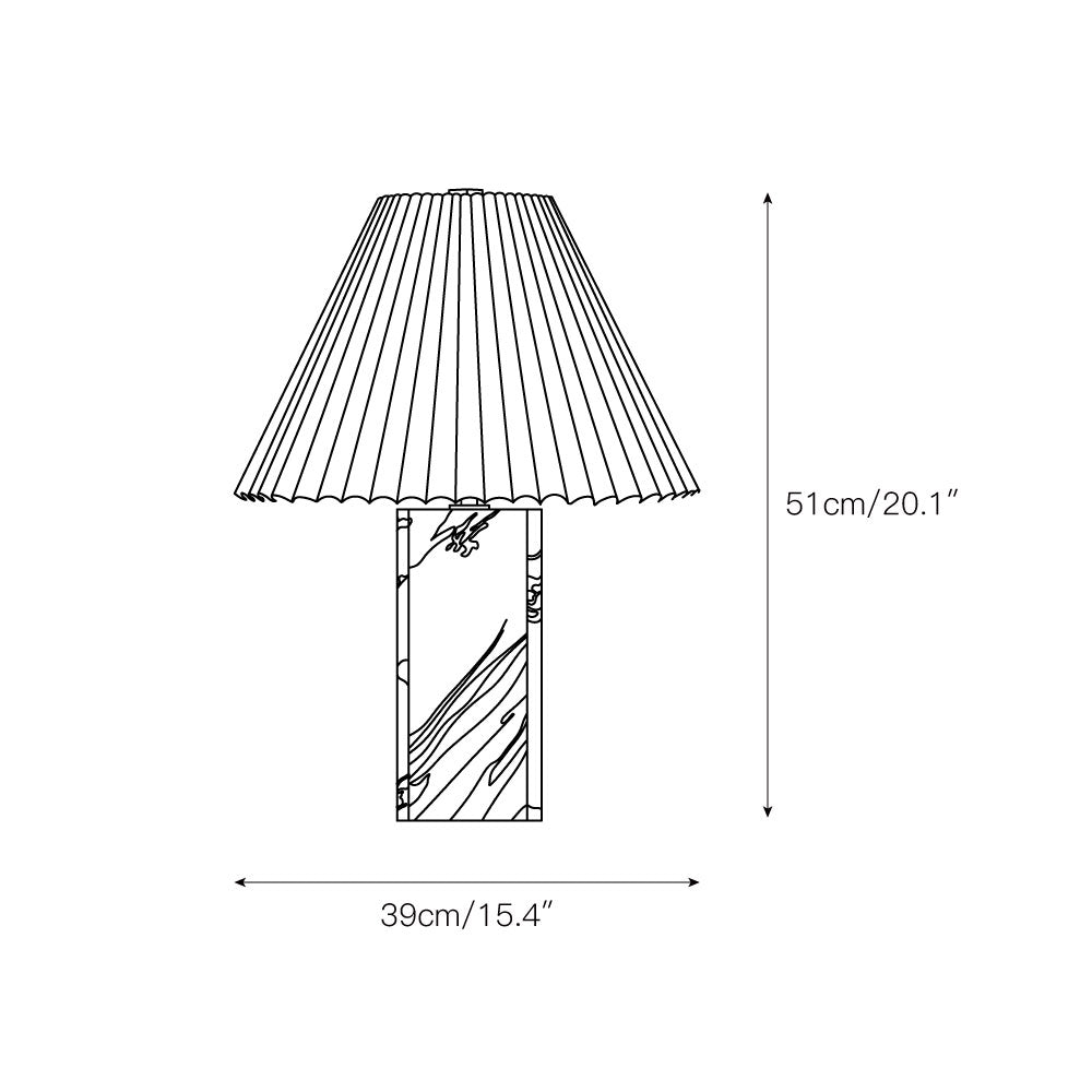 Bianca Marble Table Lamp - Lamp Copper