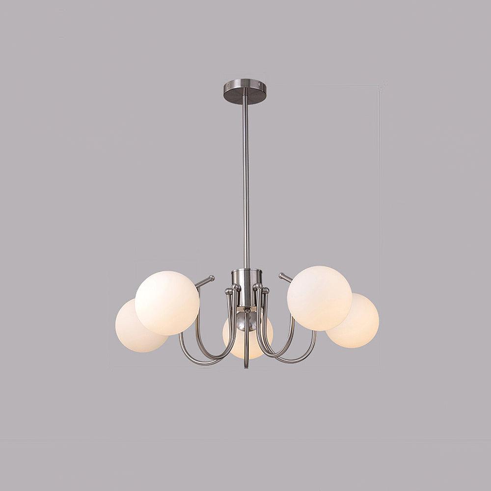 Aurora Chandelier Globe Chrome Modern - Blowlighting