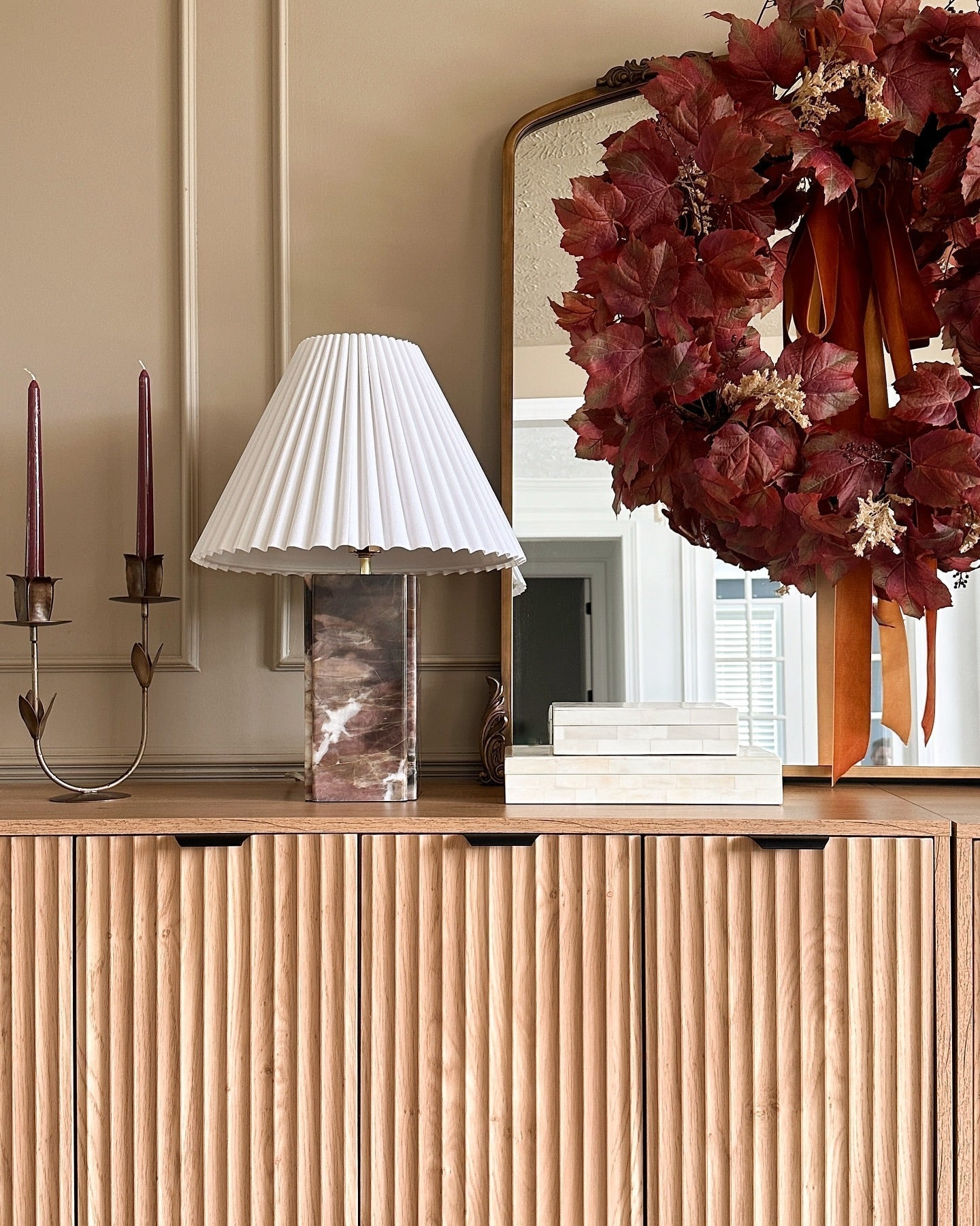 Bianca Marble Table Lamp - Lamp Copper