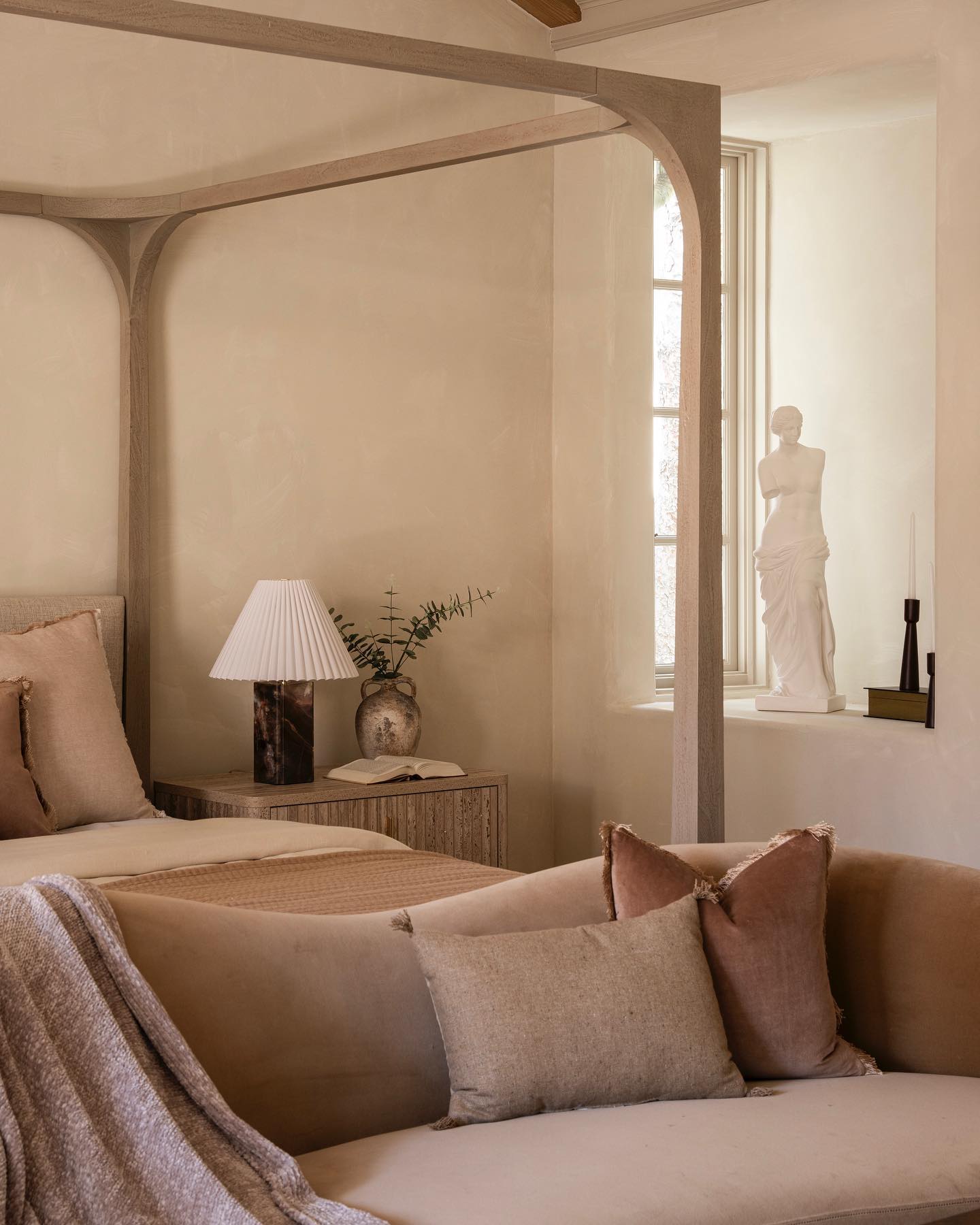 Bianca Marble Table Lamp - Lamp Copper