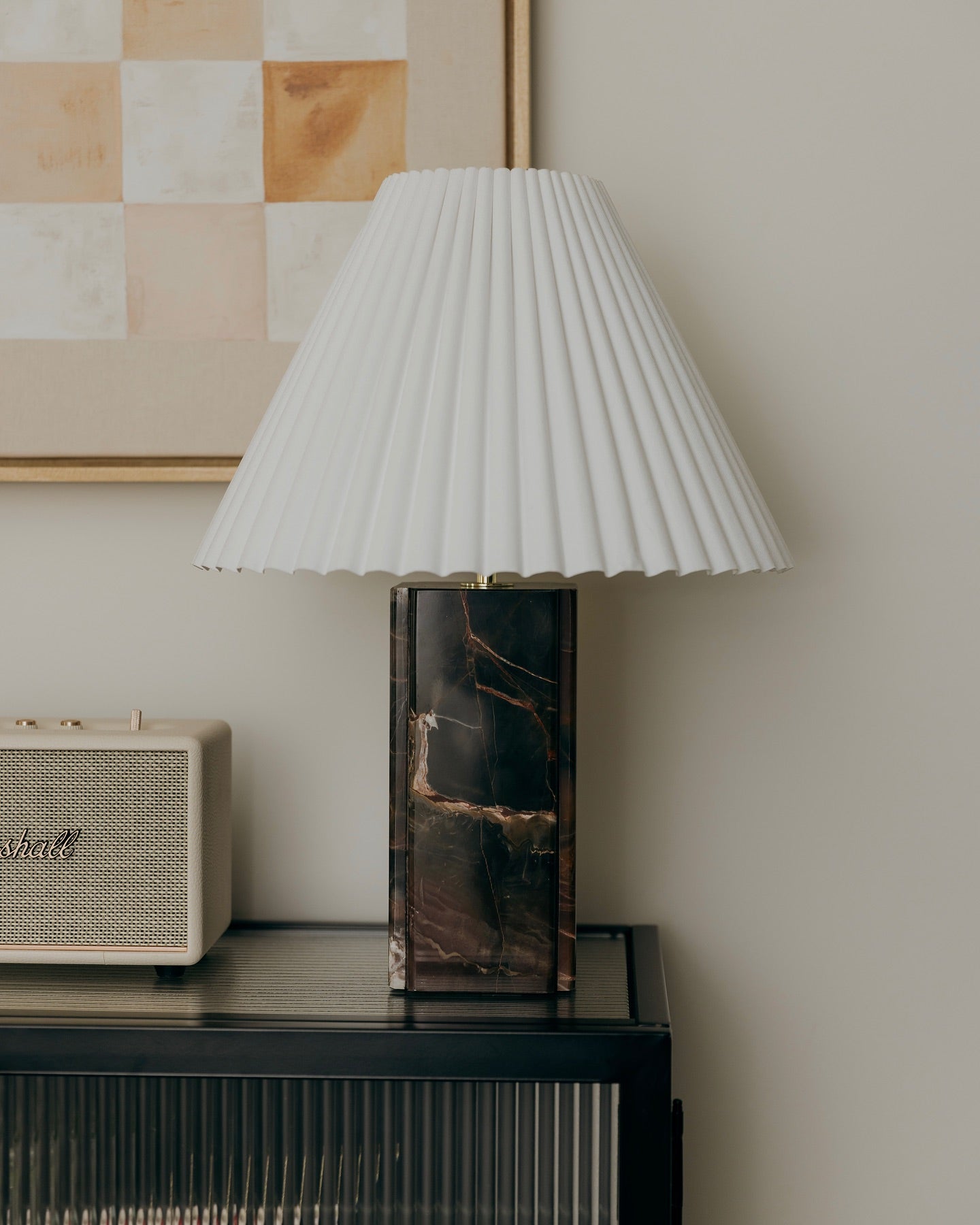 Bianca Marble Table Lamp - Lamp Copper