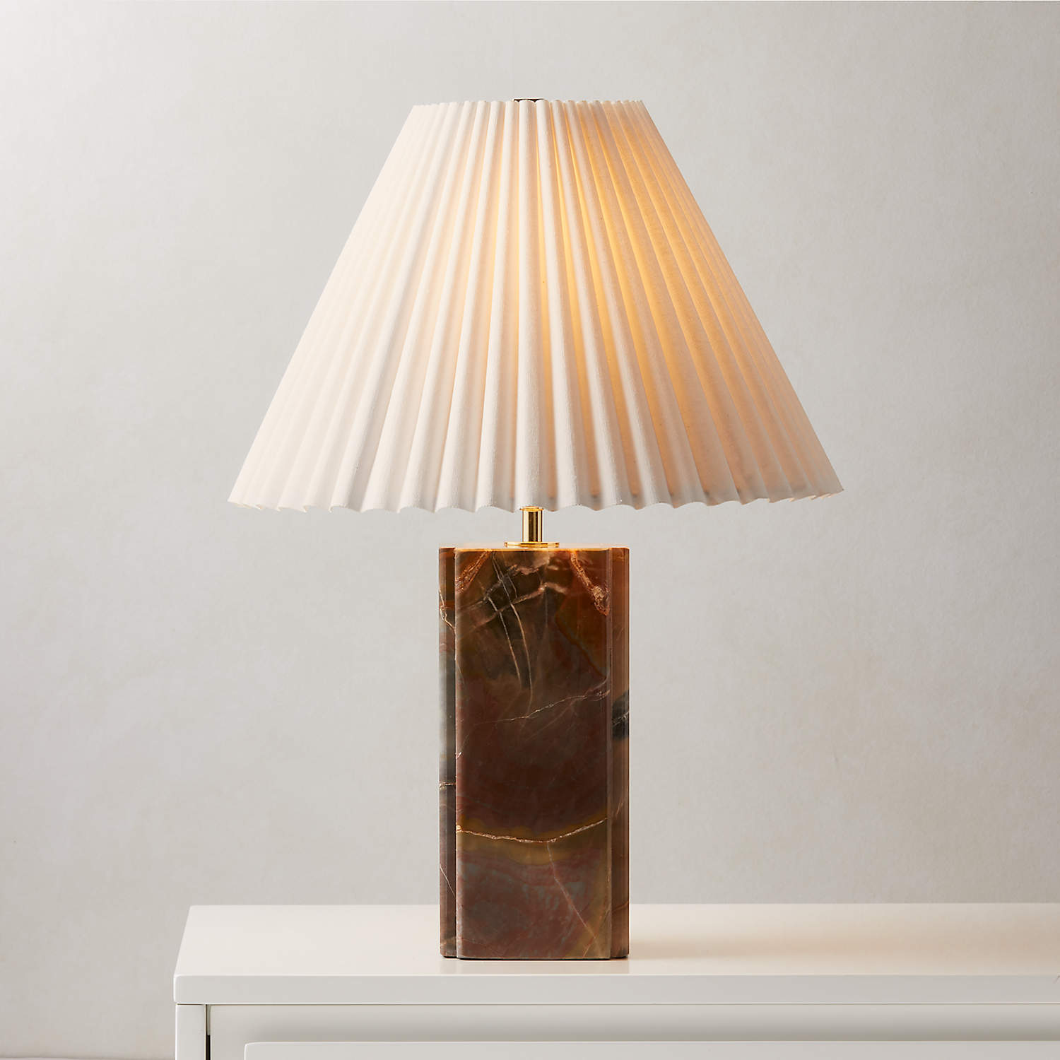 Bianca Marble Table Lamp - Lamp Copper