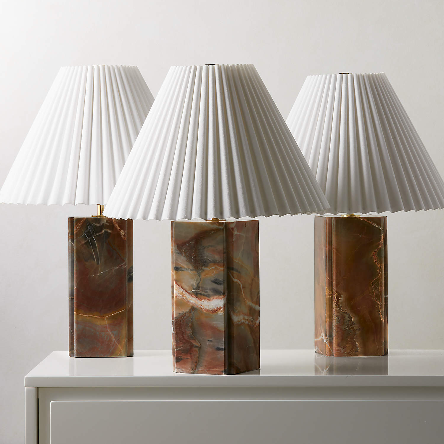 Bianca Marble Table Lamp - Lamp Copper