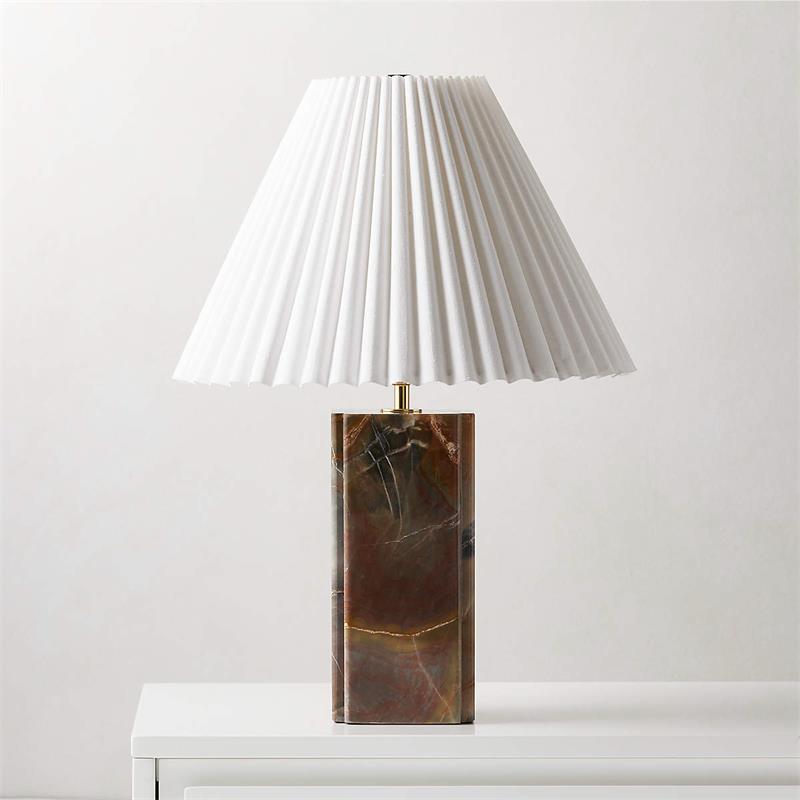 Bianca Marble Table Lamp - Lamp Copper