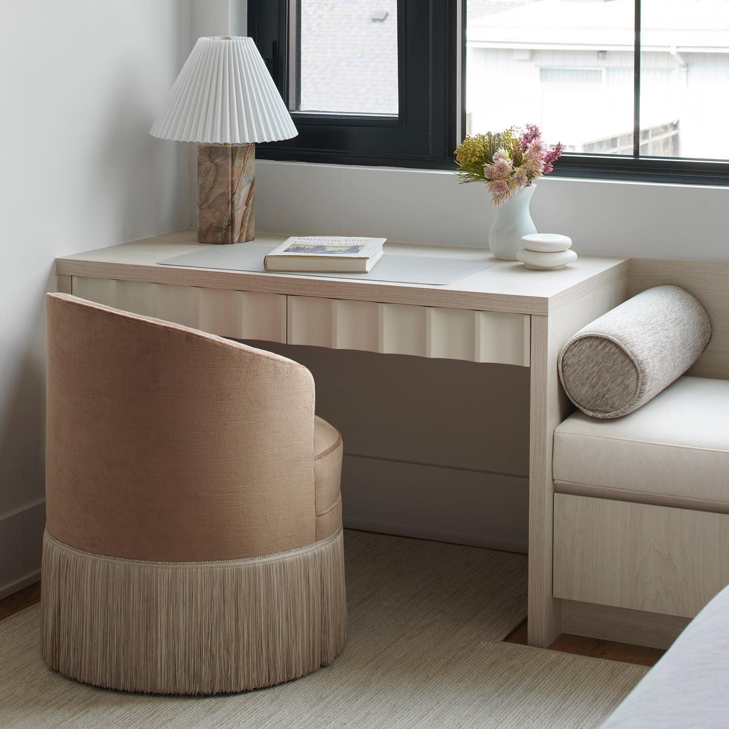 Bianca Marble Table Lamp - Lamp Copper