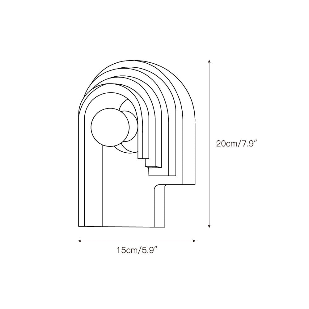 Mjolkuvyh Modern Minimalist Travertine Wall Lamp - Lamp Copper