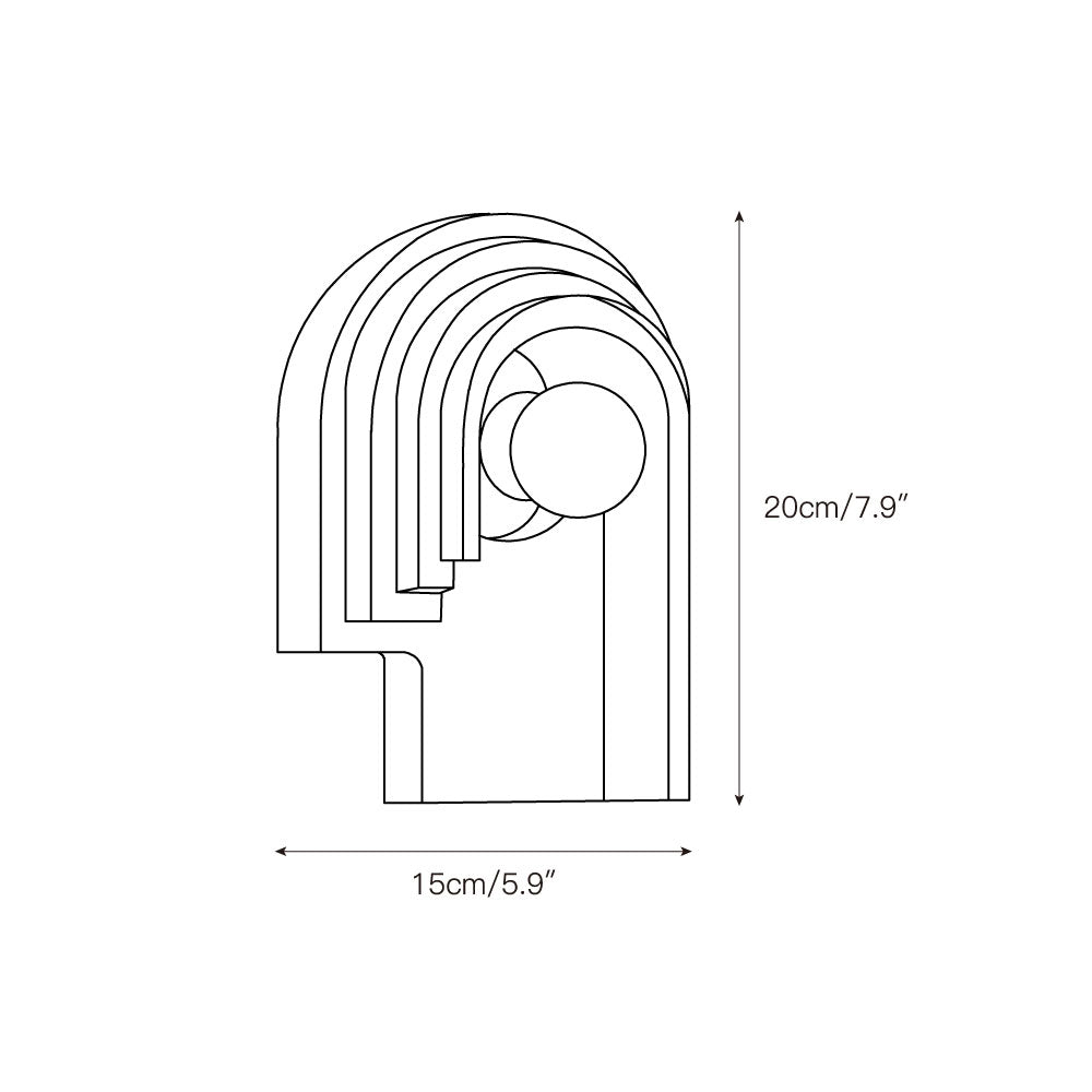 Mjolkuvyh Modern Minimalist Travertine Wall Lamp - Lamp Copper