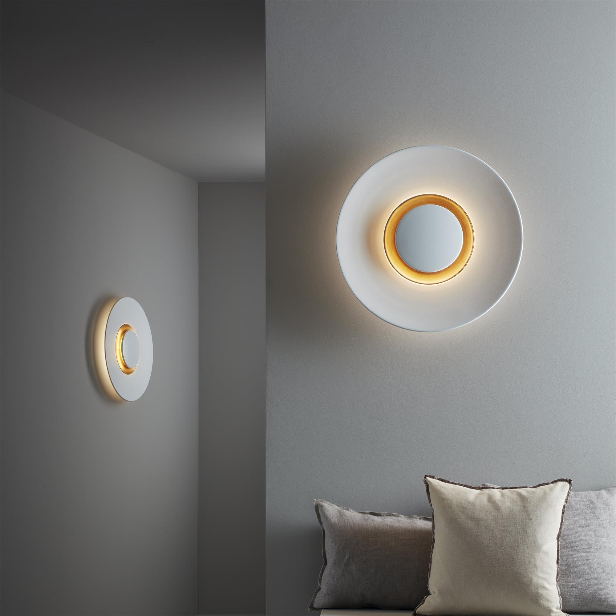 Wall Light Metal Halo Integrated LED Gold Ring Modern Minimalist - Letslighting