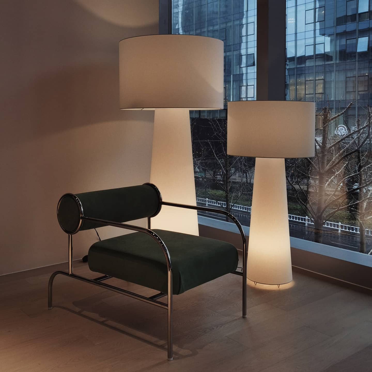 Big Shadow Floor Light - Lamp Copper