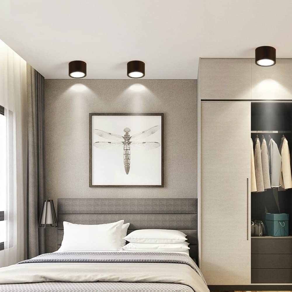 Muto Moderno Plafoniera Metallo/Acrilico Nero/Bianco/Legno Camera da letto/Soggiorno