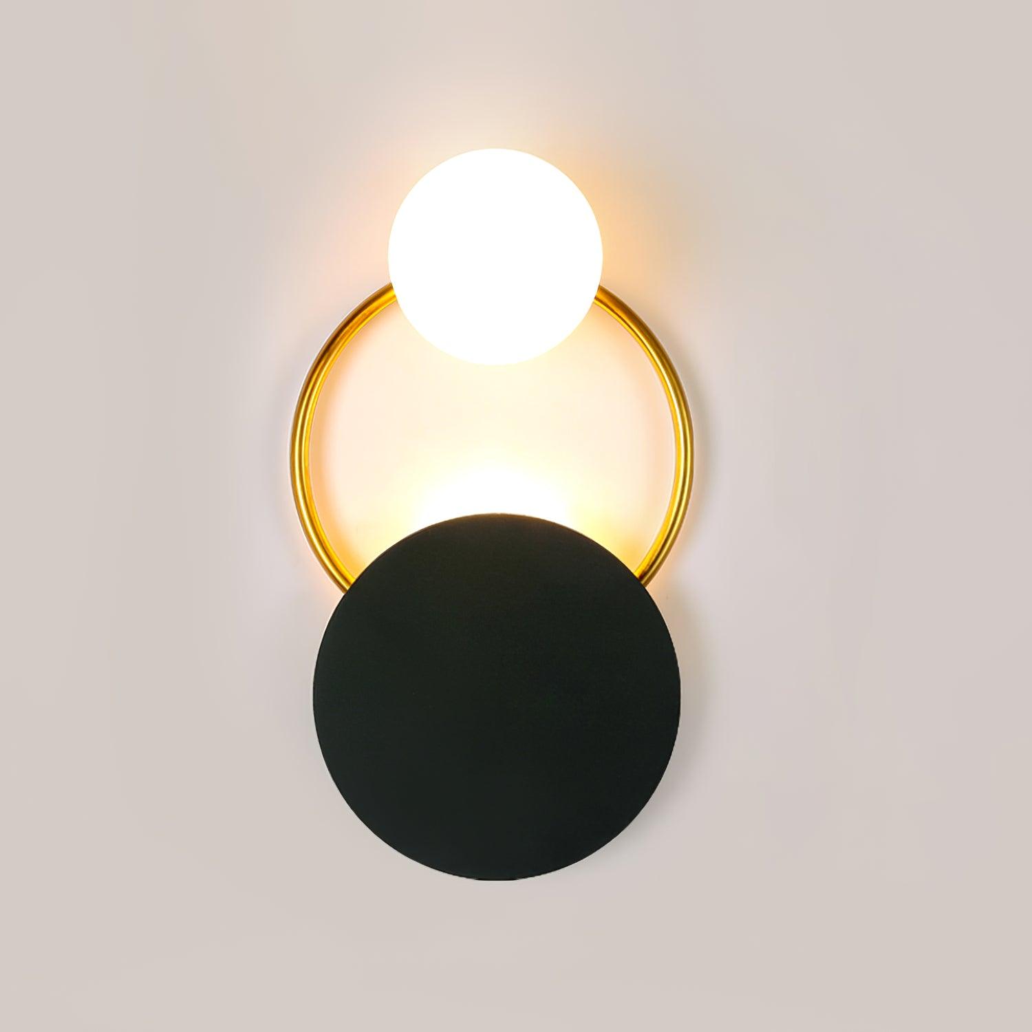 Arisha Moderno LED Triplo Anelli Metallo Vetro Applique