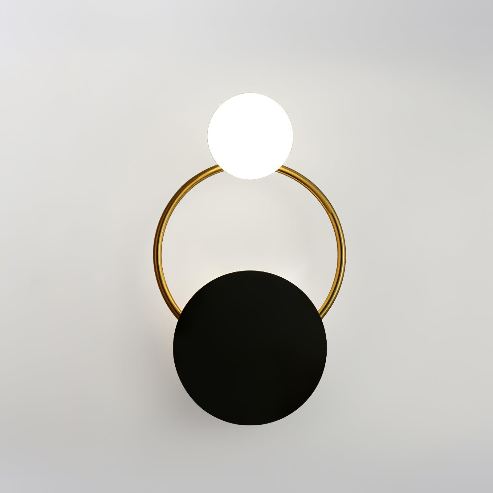 Arisha Moderno LED Triplo Anelli Metallo Vetro Applique