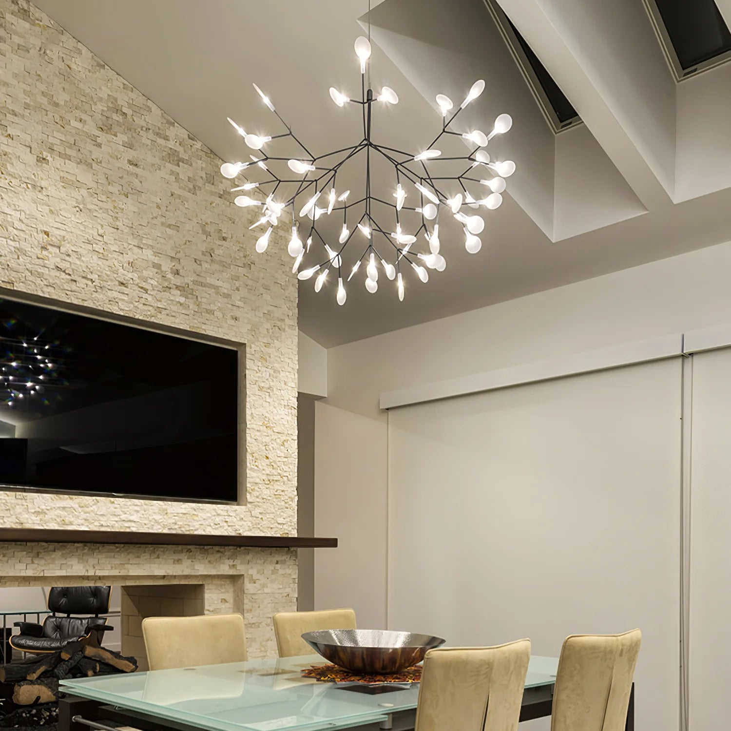 Olivia Lampadario Unico Sputnik Art Deco Lucciola