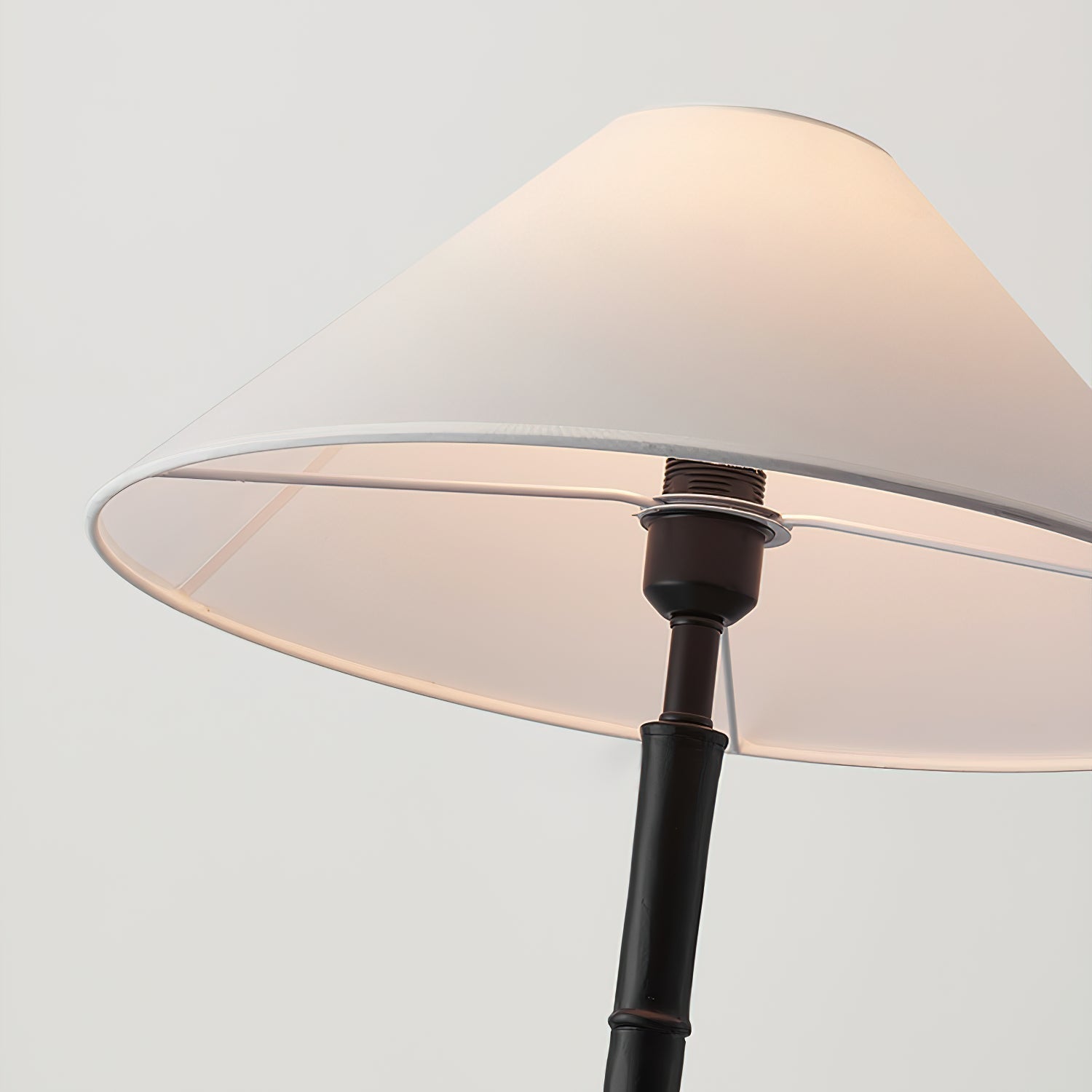 Black Bamboo Floor Lamp - Lamp Copper