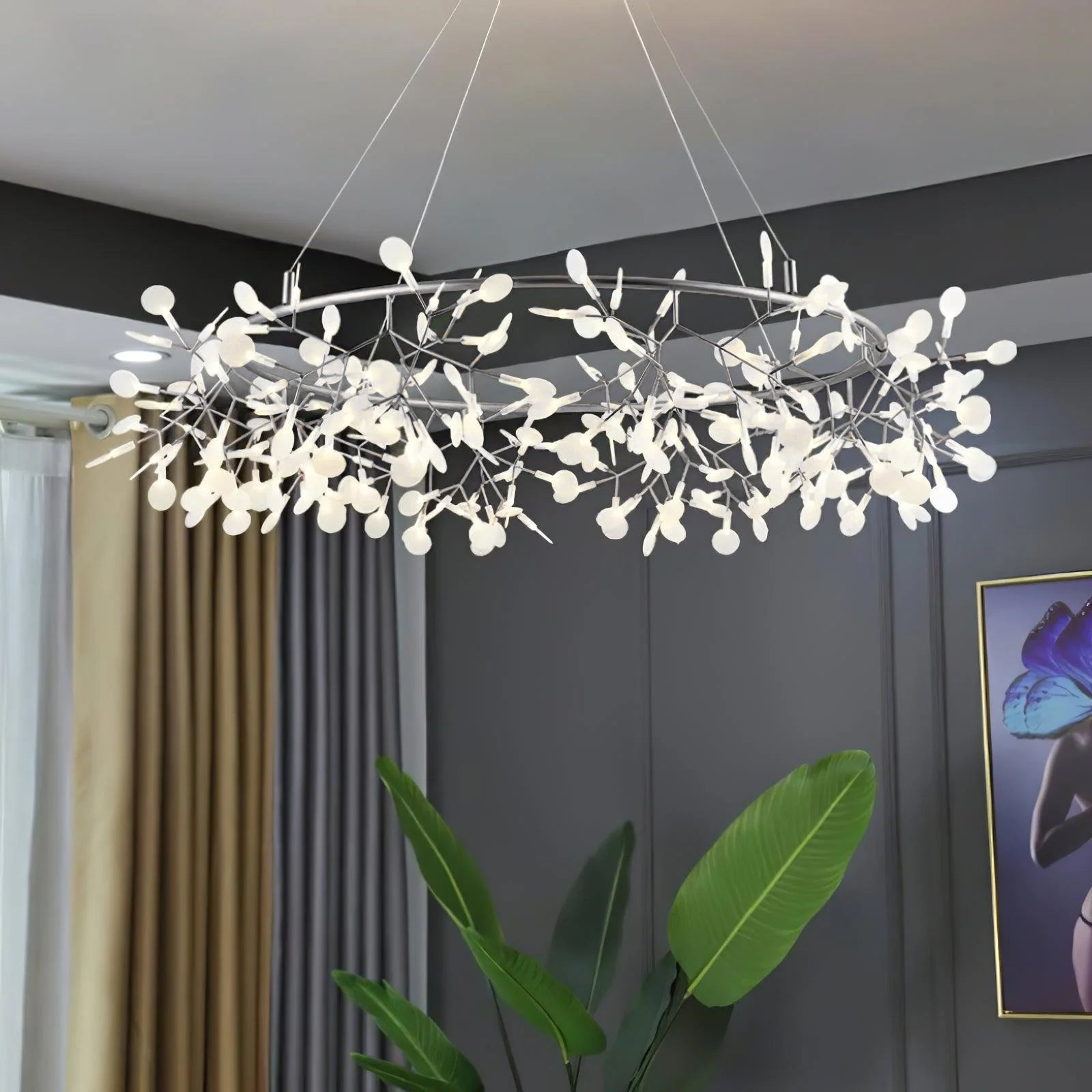 Black Big O Firefly LED Chandelier - Blowlighting