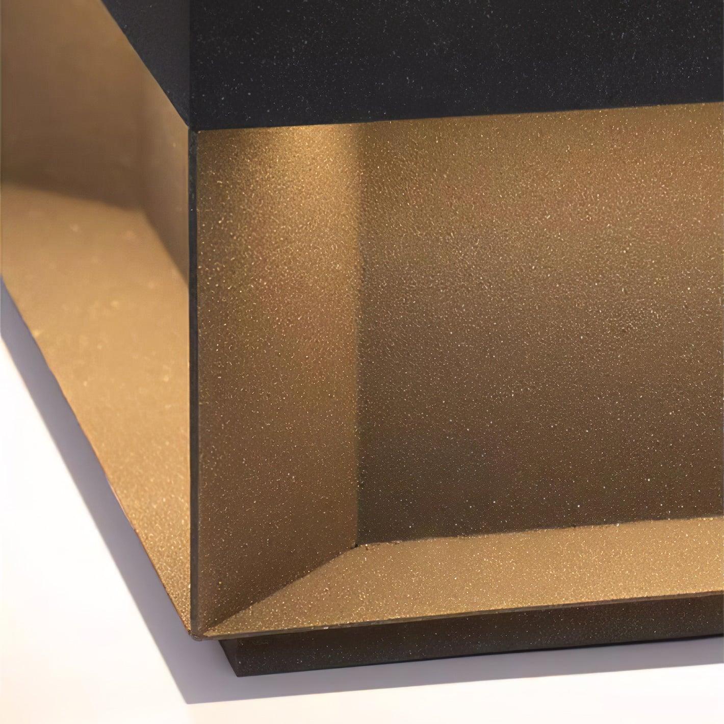 Black Box Outdoor Post Light - Lamp Copper