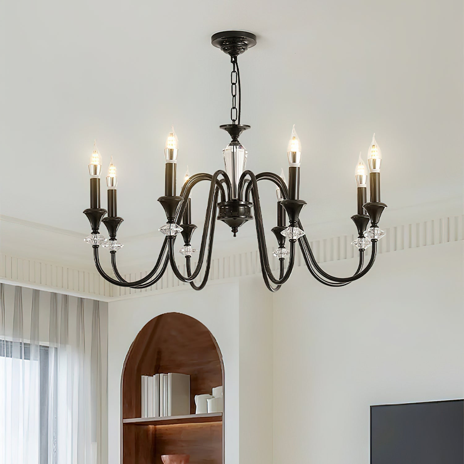 Noir Candelabra Chandelier - Blowlighting