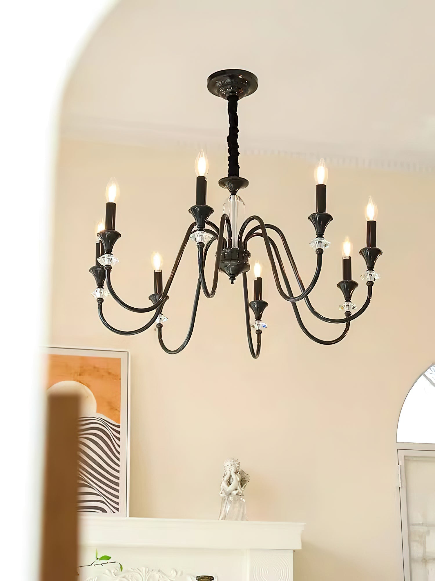 Noir Candelabra Chandelier - Blowlighting