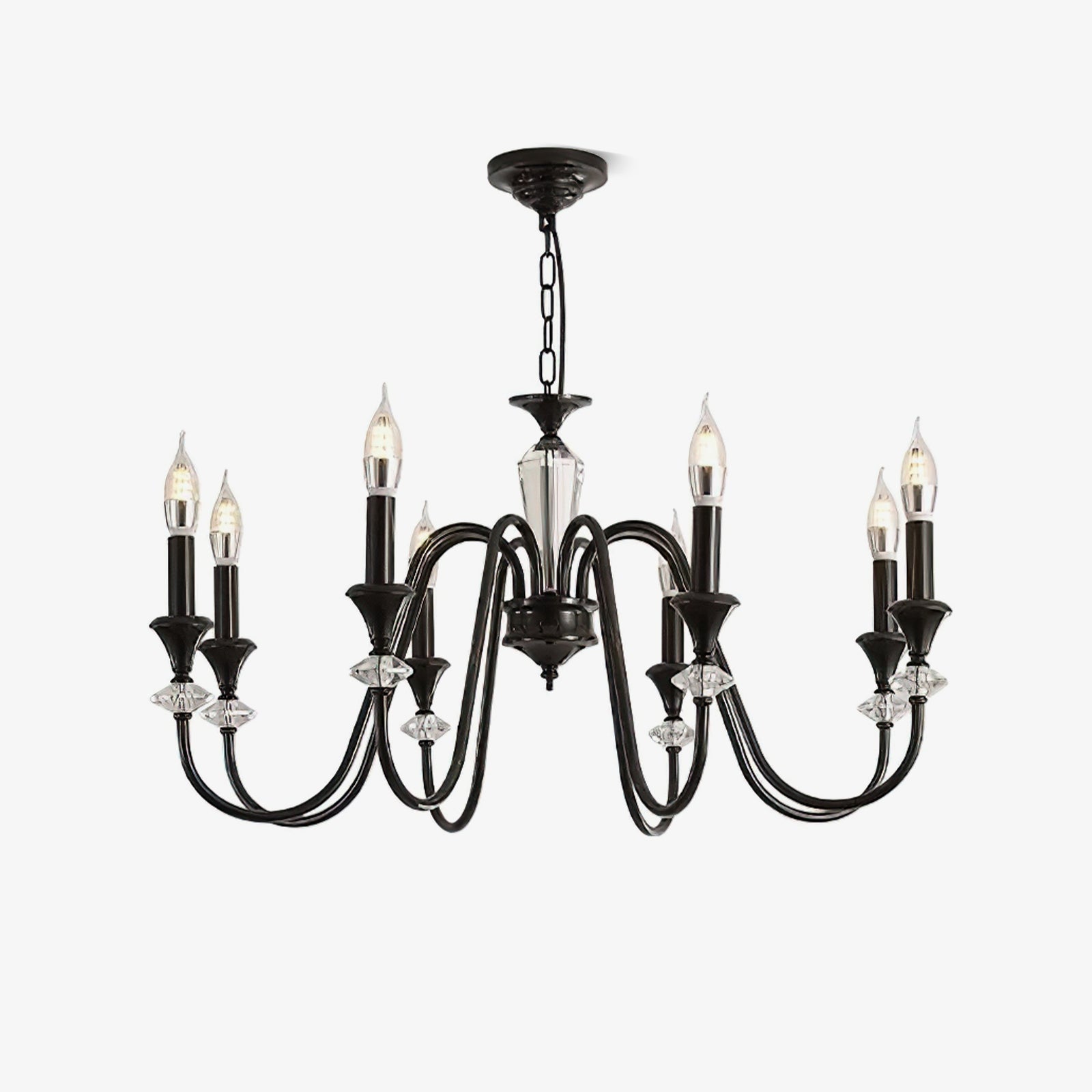 Noir Candelabra Chandelier - Blowlighting