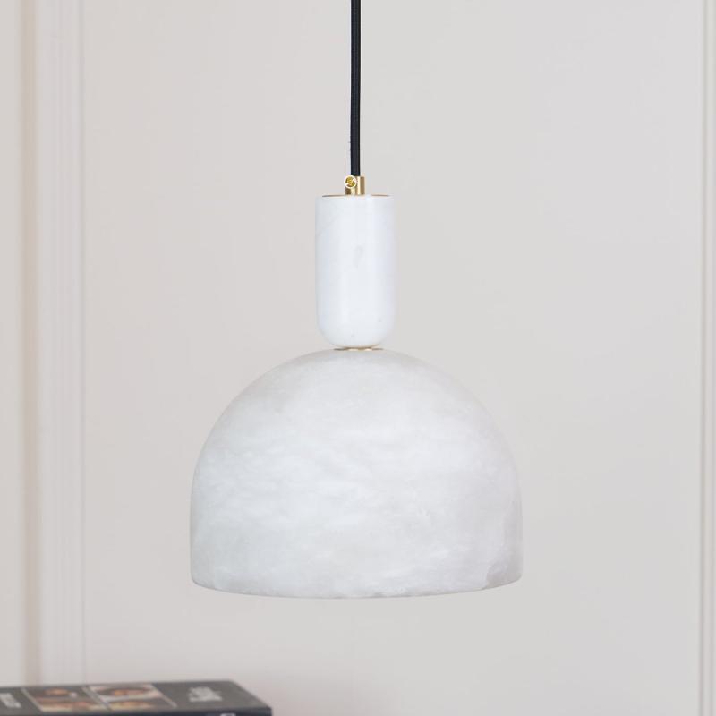 Ulcaris Modern Minimalist Alabaster Pendnat Light - Lamp Copper