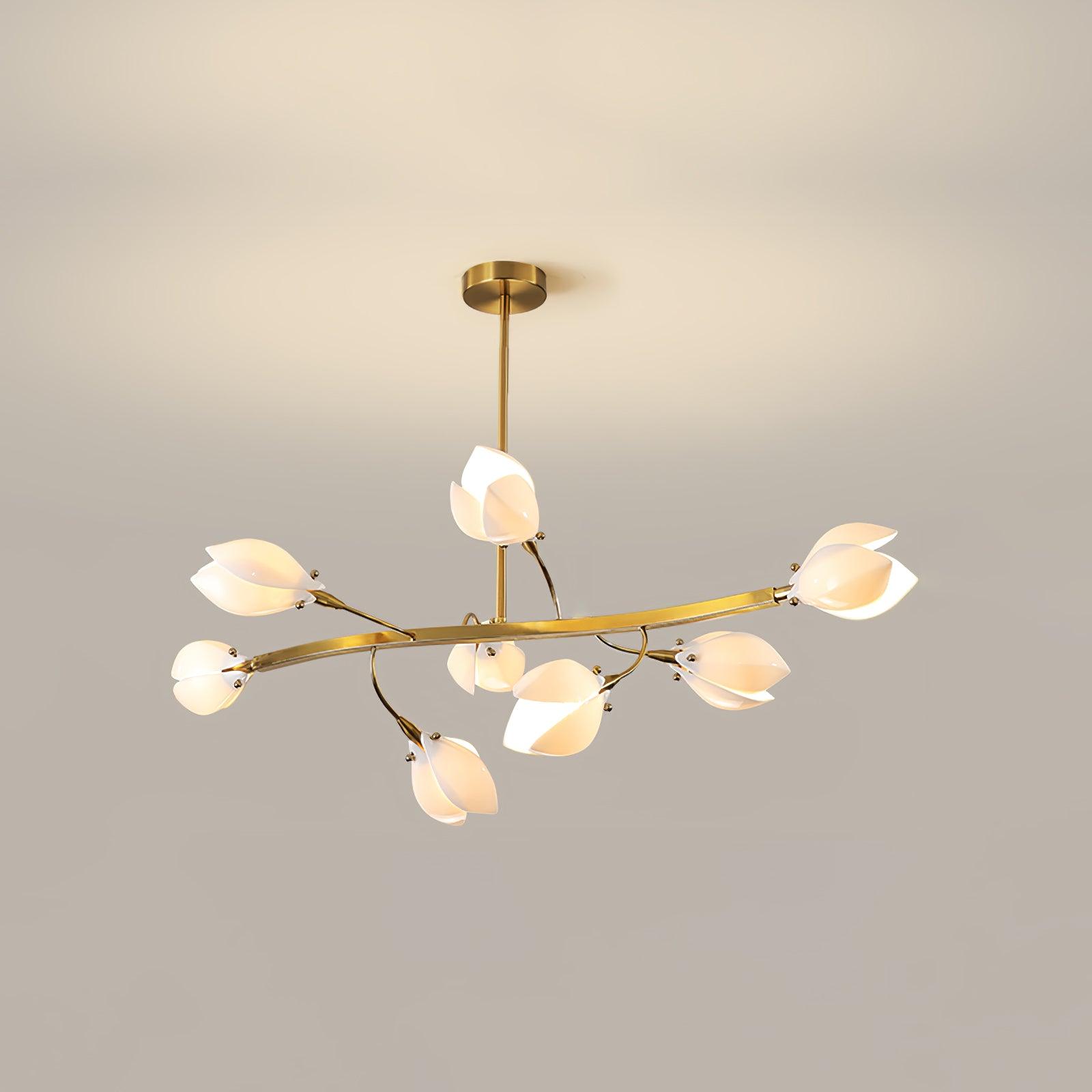 Porcelain Magnolia Chandelier - Blowlighting
