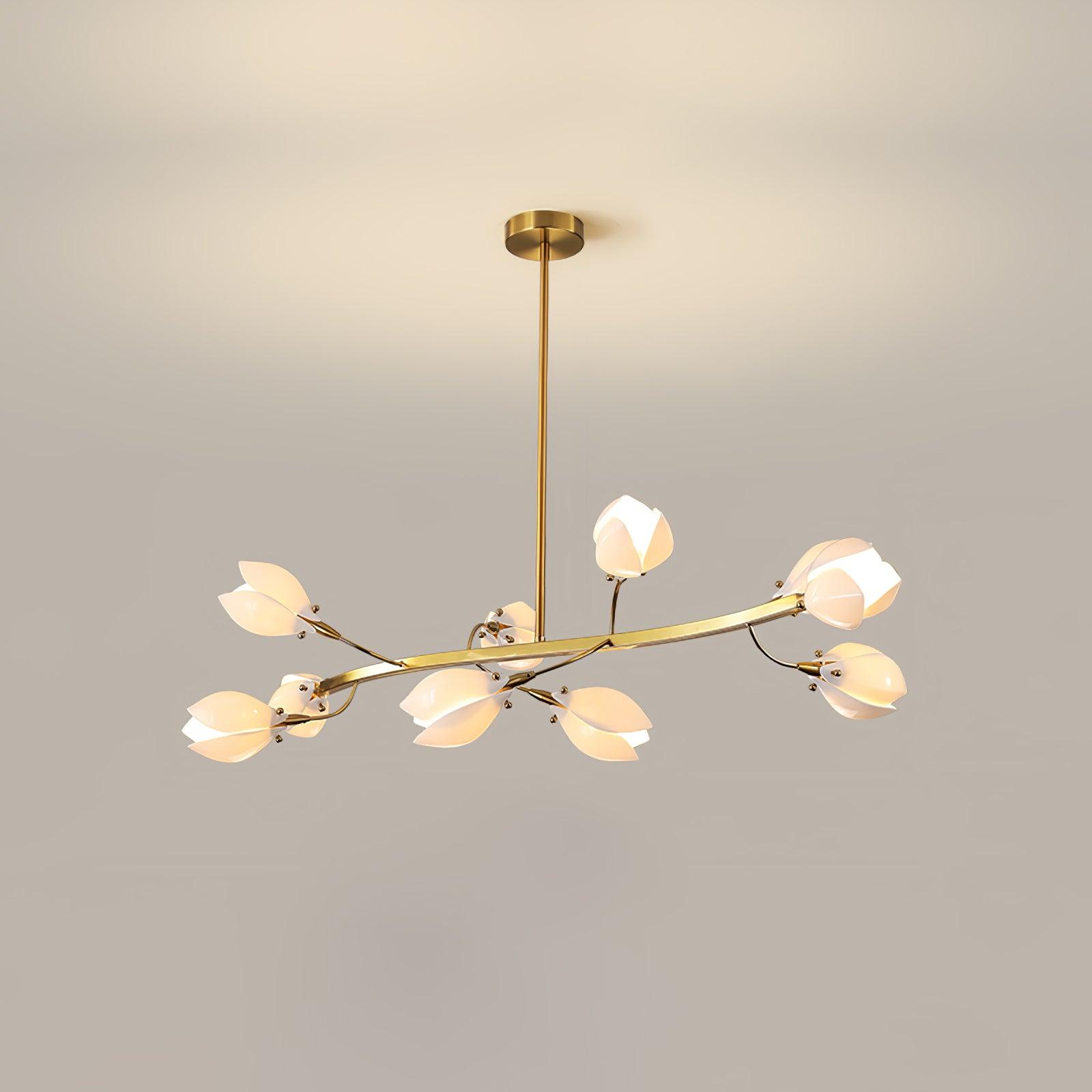 Porcelain Magnolia Chandelier - Blowlighting