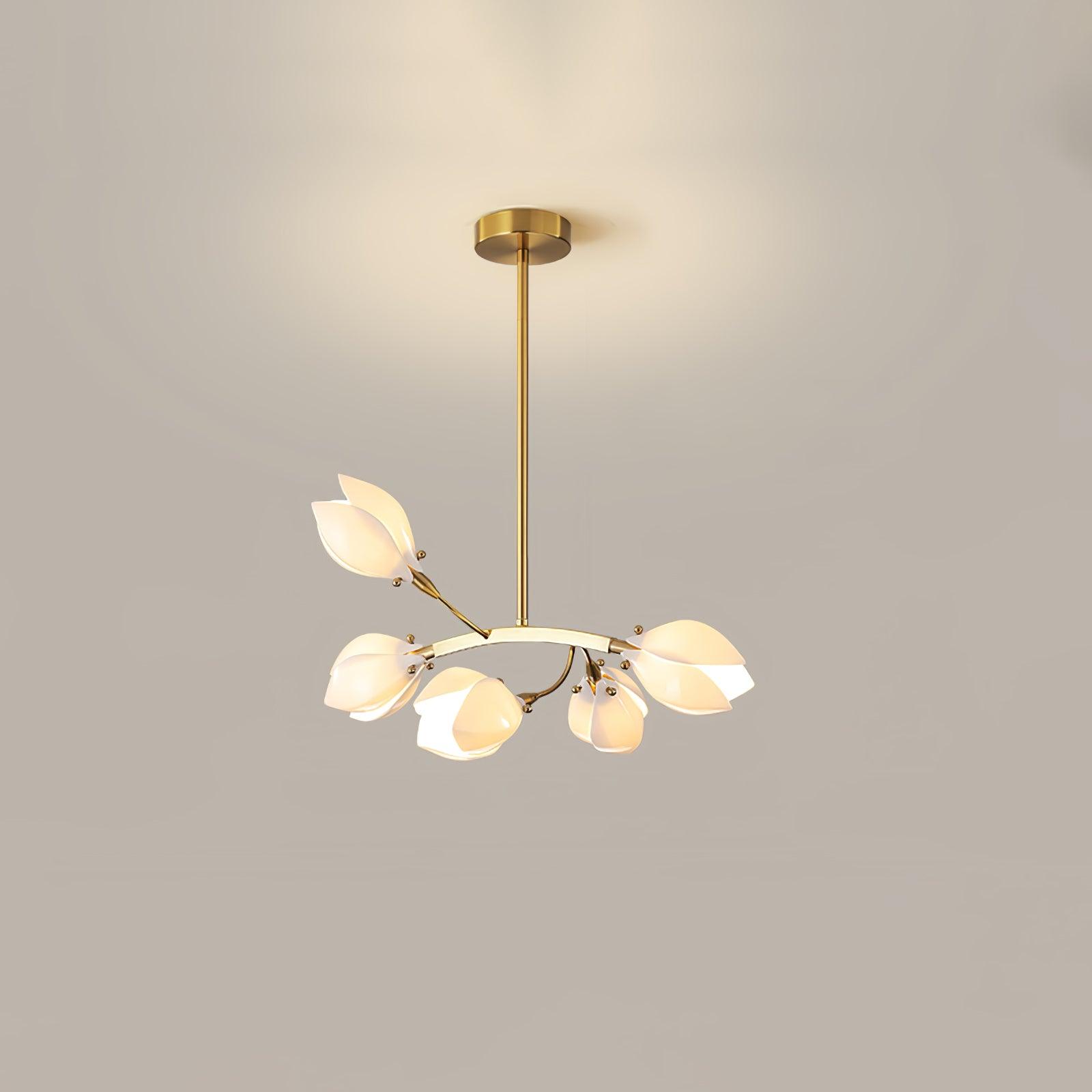 Porcelain Magnolia Chandelier - Blowlighting