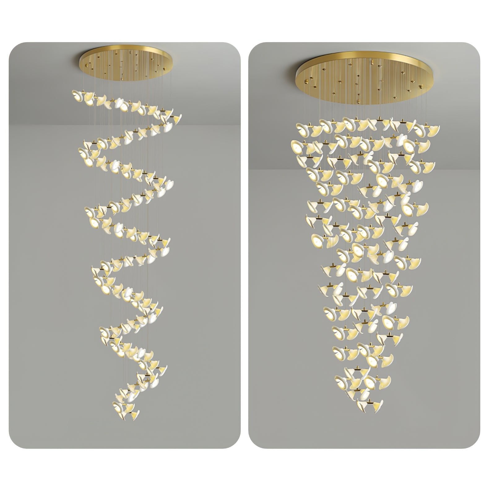 Ernoreth Art Deco Ceramic Chandelier - Blowlighting