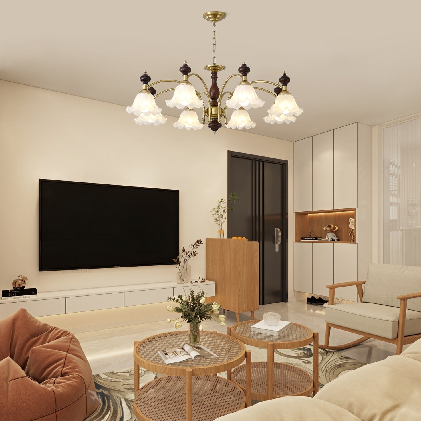 Blossom Flowers Chandelier - Blowlighting