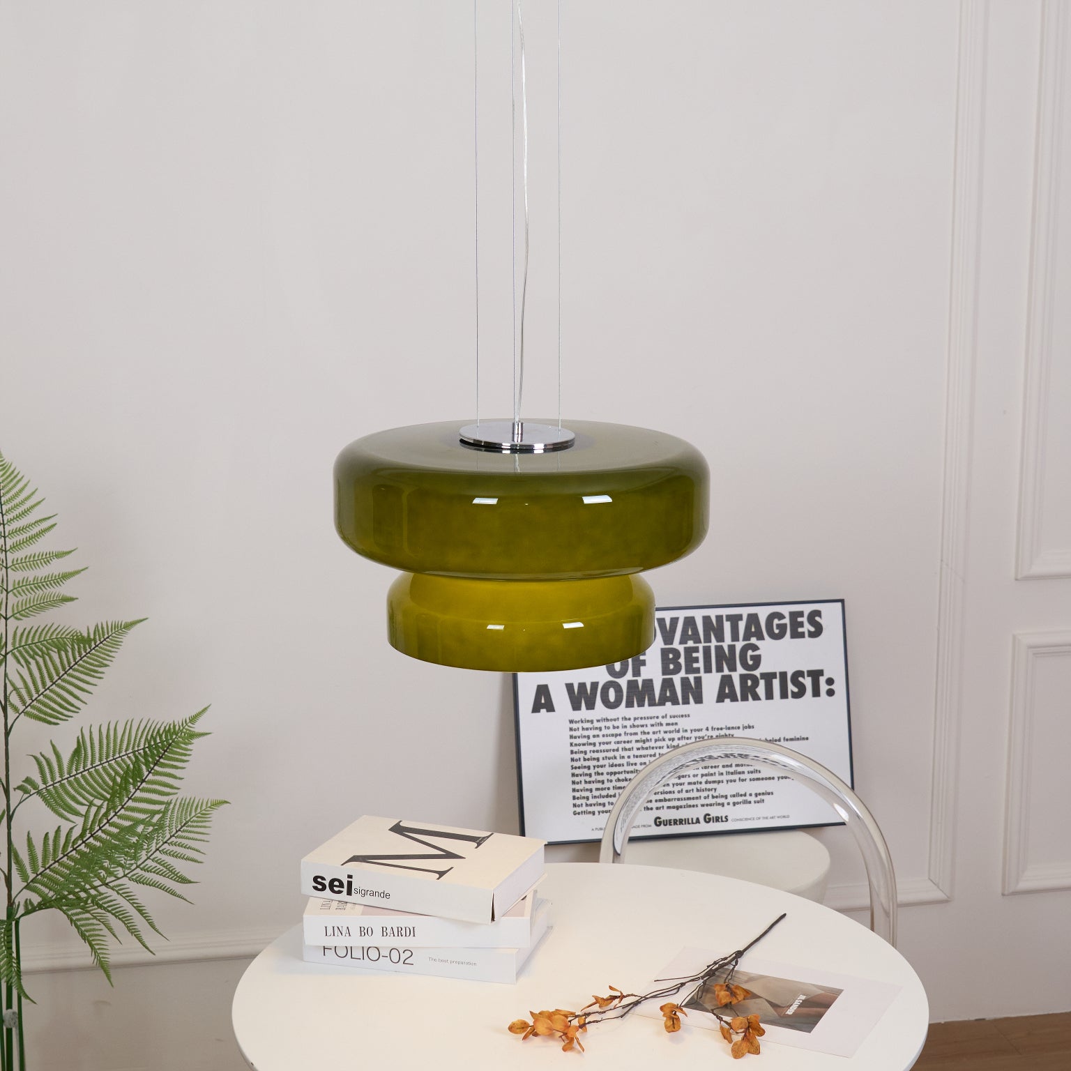 Xenuvyj Modern Minimalist Metal Glass Pendant Lamp - Lamp Copper