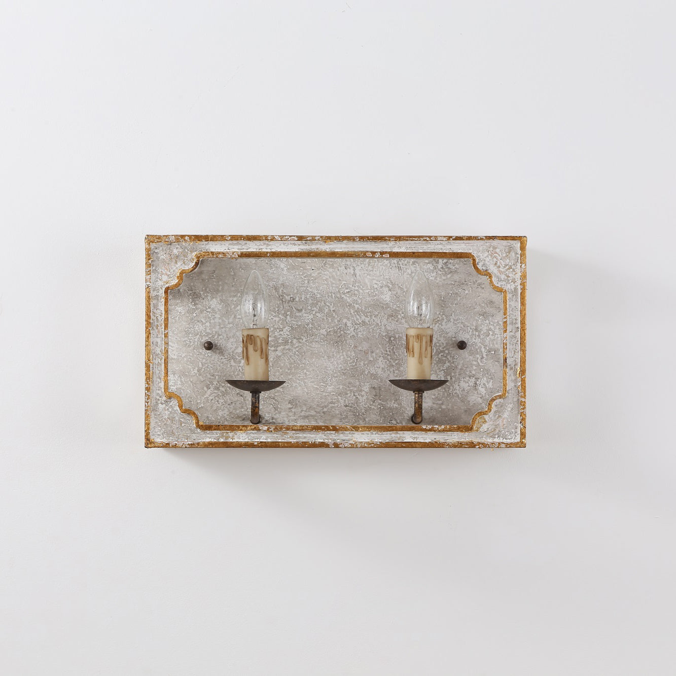 Vatnuvyd Rustic Cube Wooden Metal Sconce - Lamp Copper