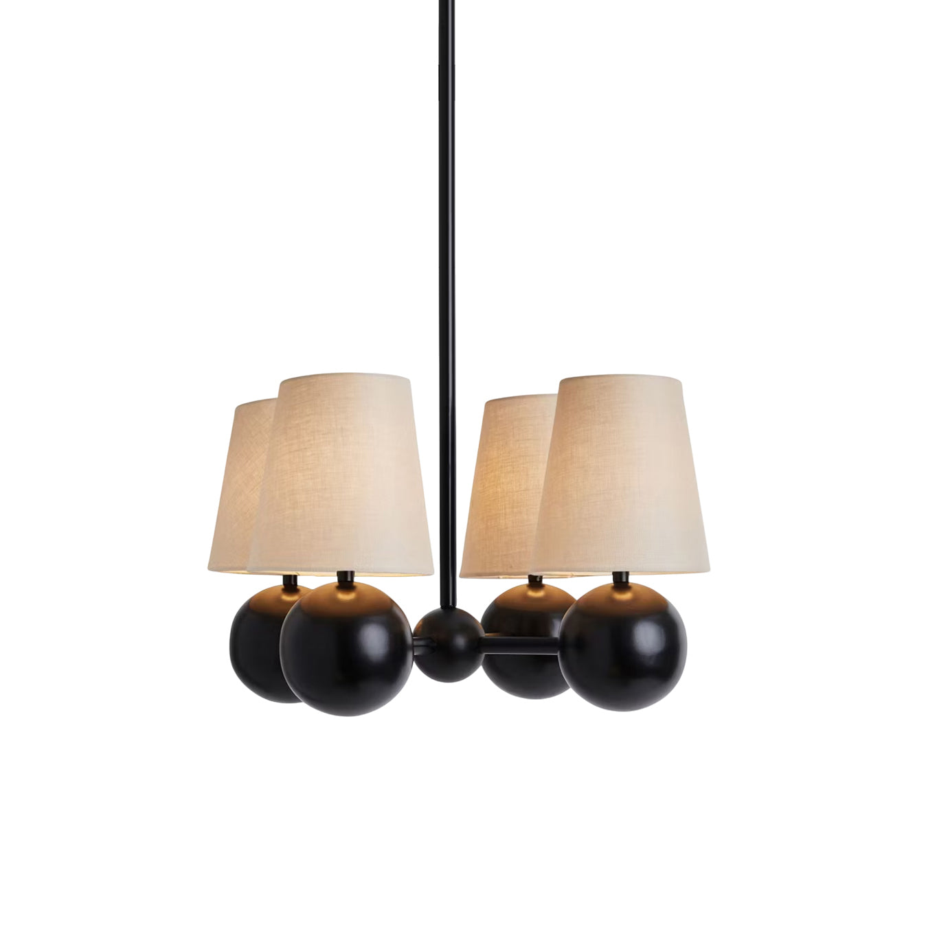Aevuvyj Premium Elegance Brass Fabric Metal Chandelier - Lamp Copper