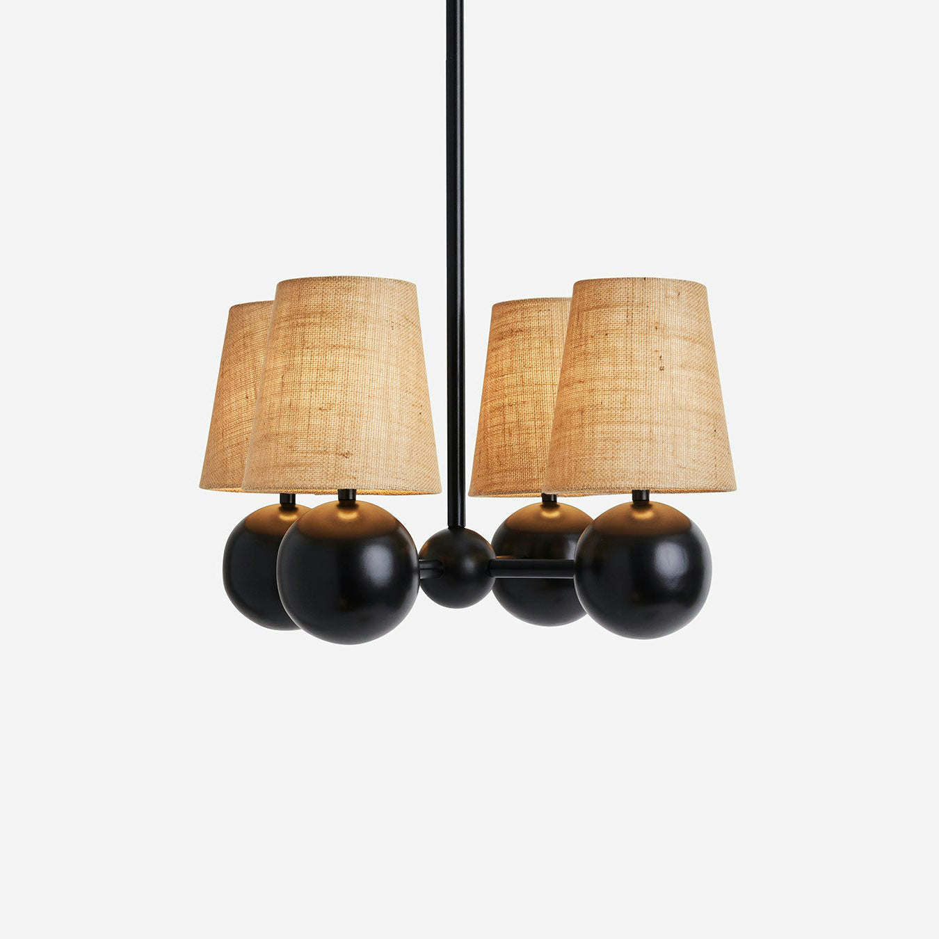 Aevuvyj Premium Elegance Brass Fabric Metal Chandelier - Lamp Copper