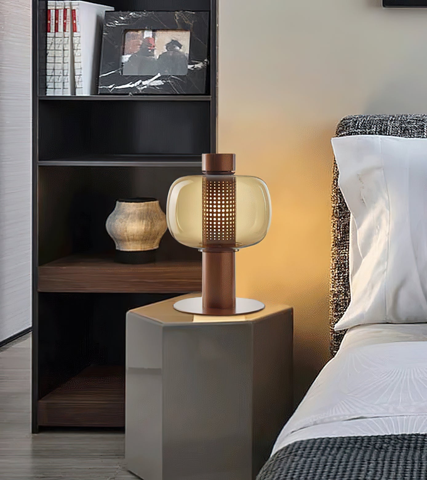 Bonbori Table Lamp - Lamp Copper