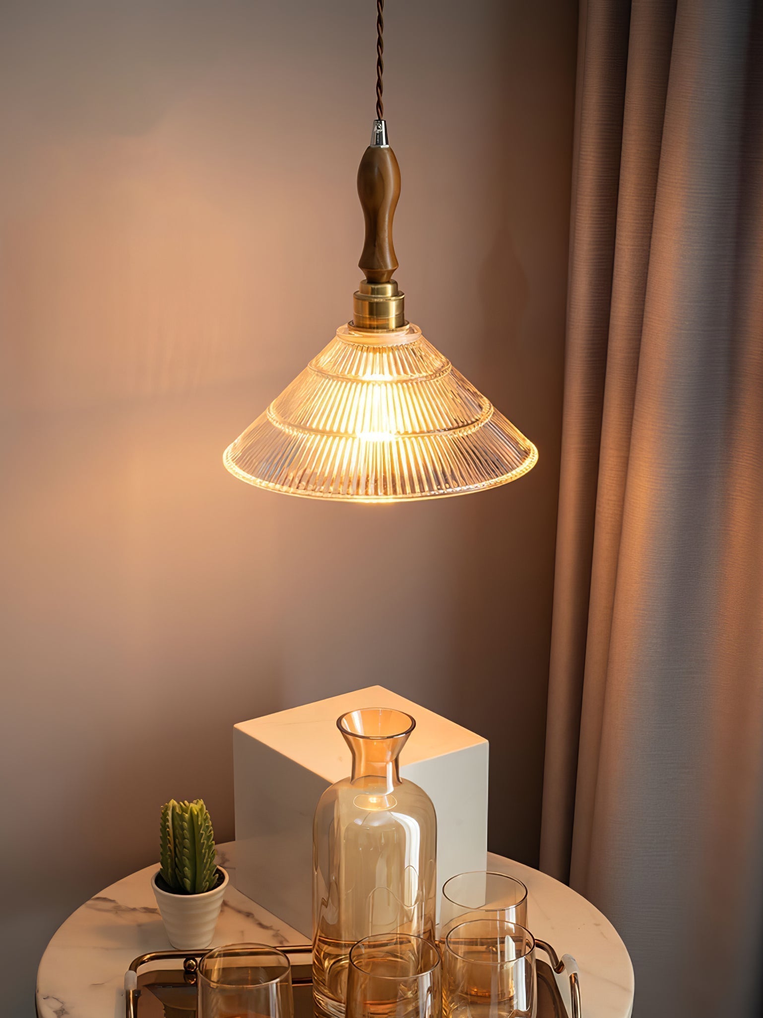 Vintage Ripple Pendant Lamp - Blowlighting
