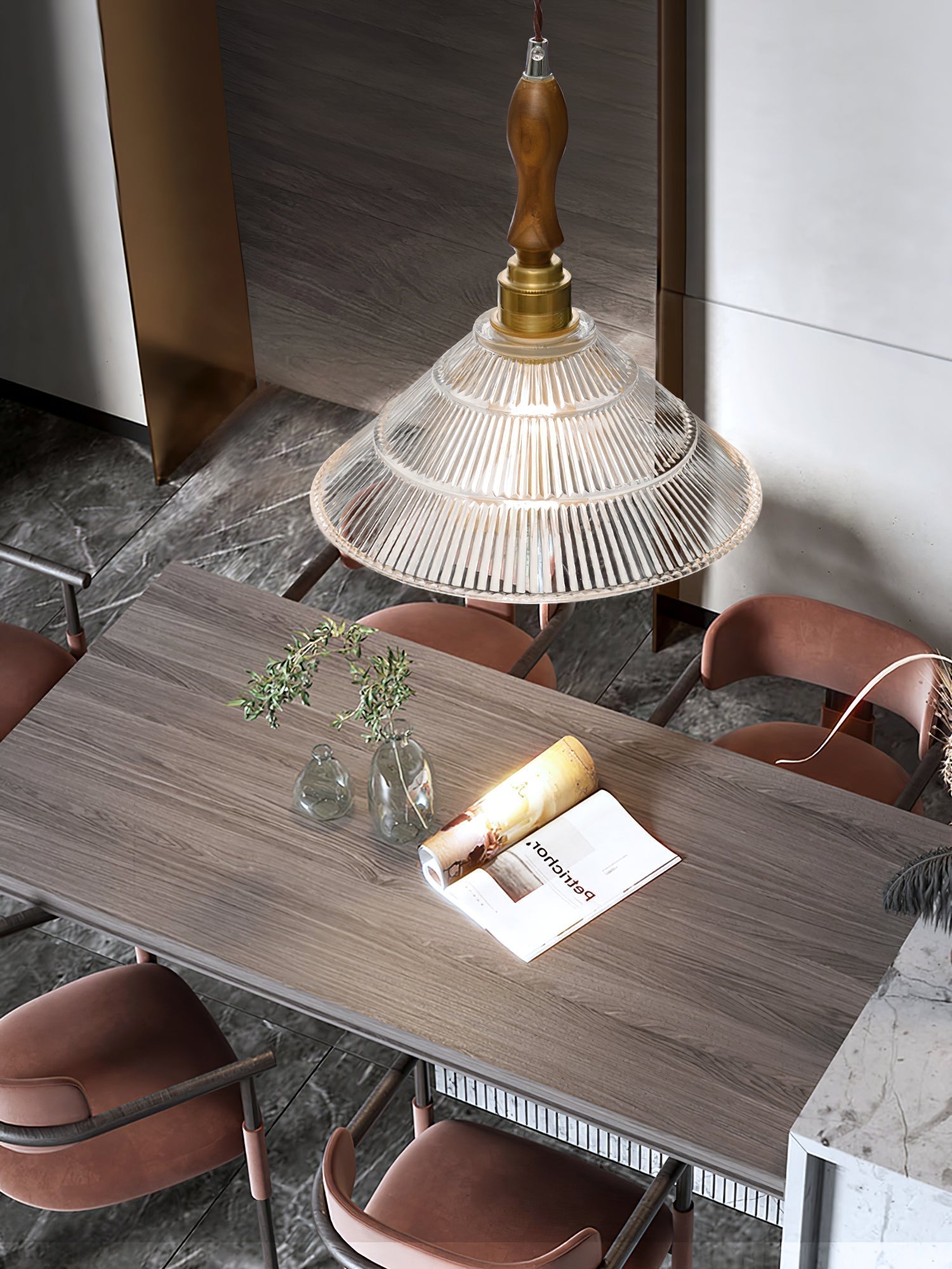 Vintage Ripple Pendant Lamp - Blowlighting