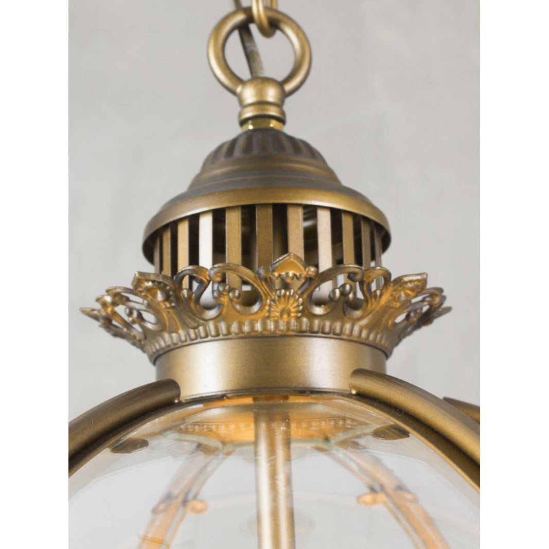 Svelte Vintage Industrial Metal Glass Pendant Light - Lamp Copper