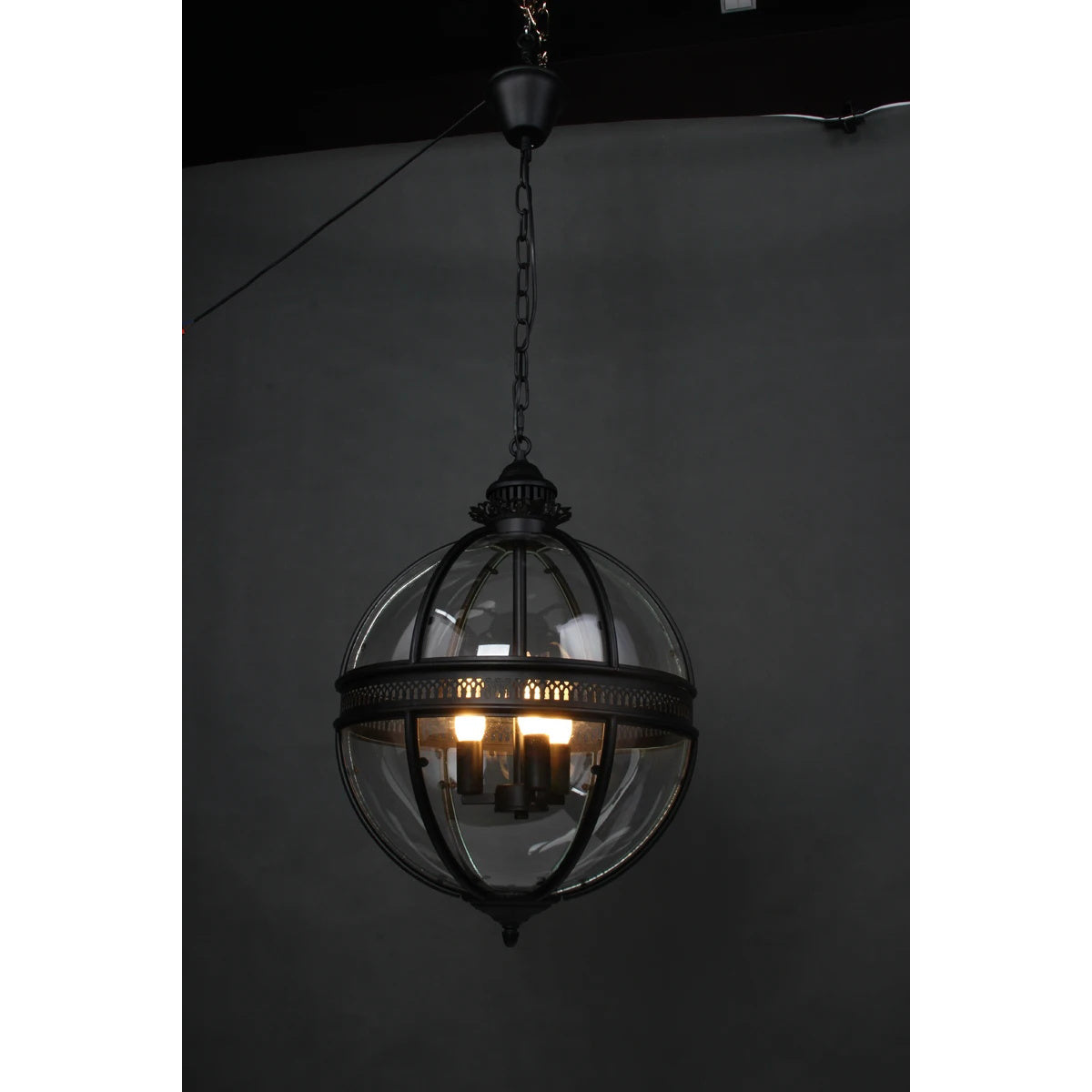 Svelte Vintage Industrial Metal Glass Pendant Light - Lamp Copper