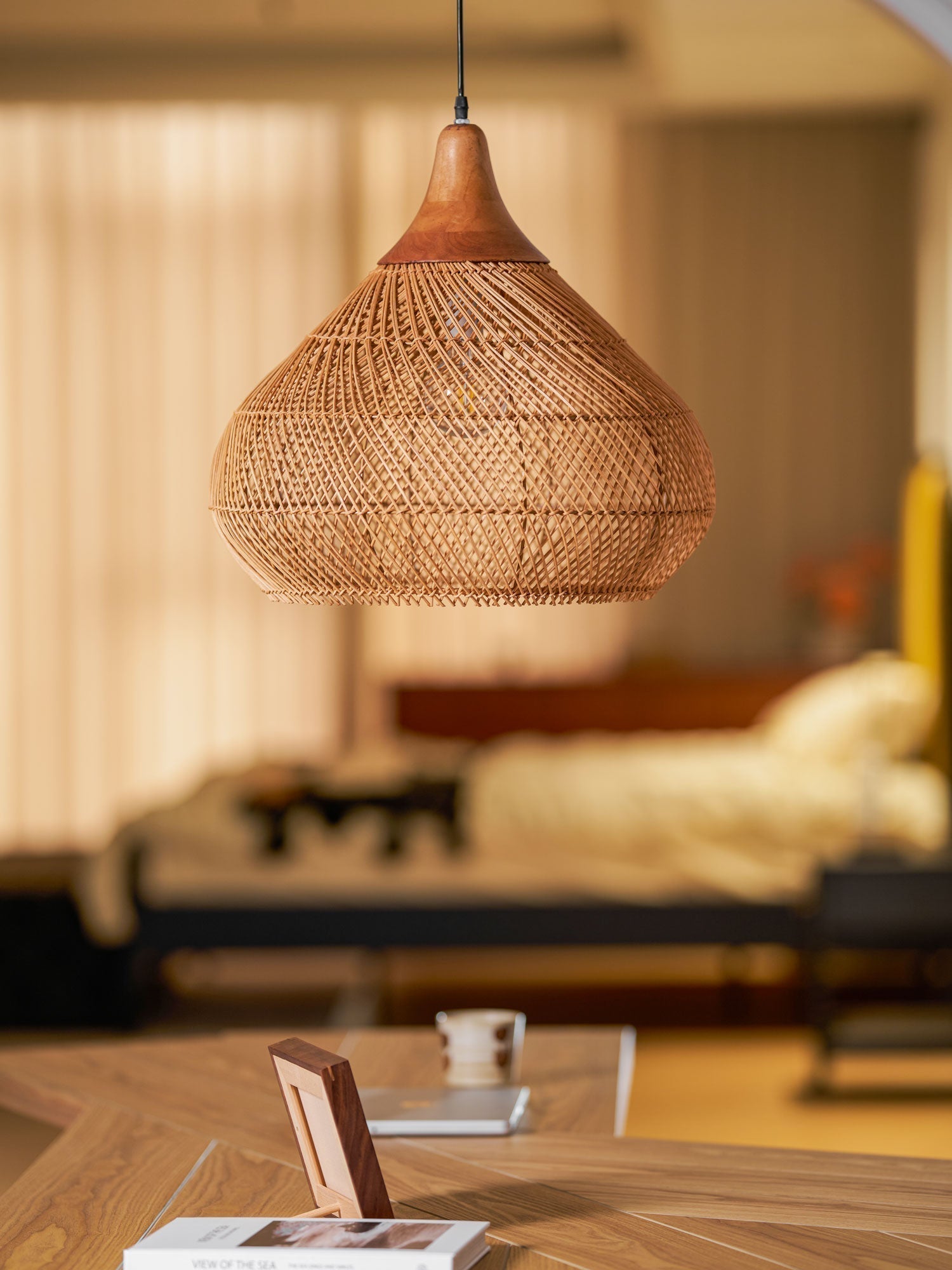 Braided Rattan Pendant Lamp - Blowlighting