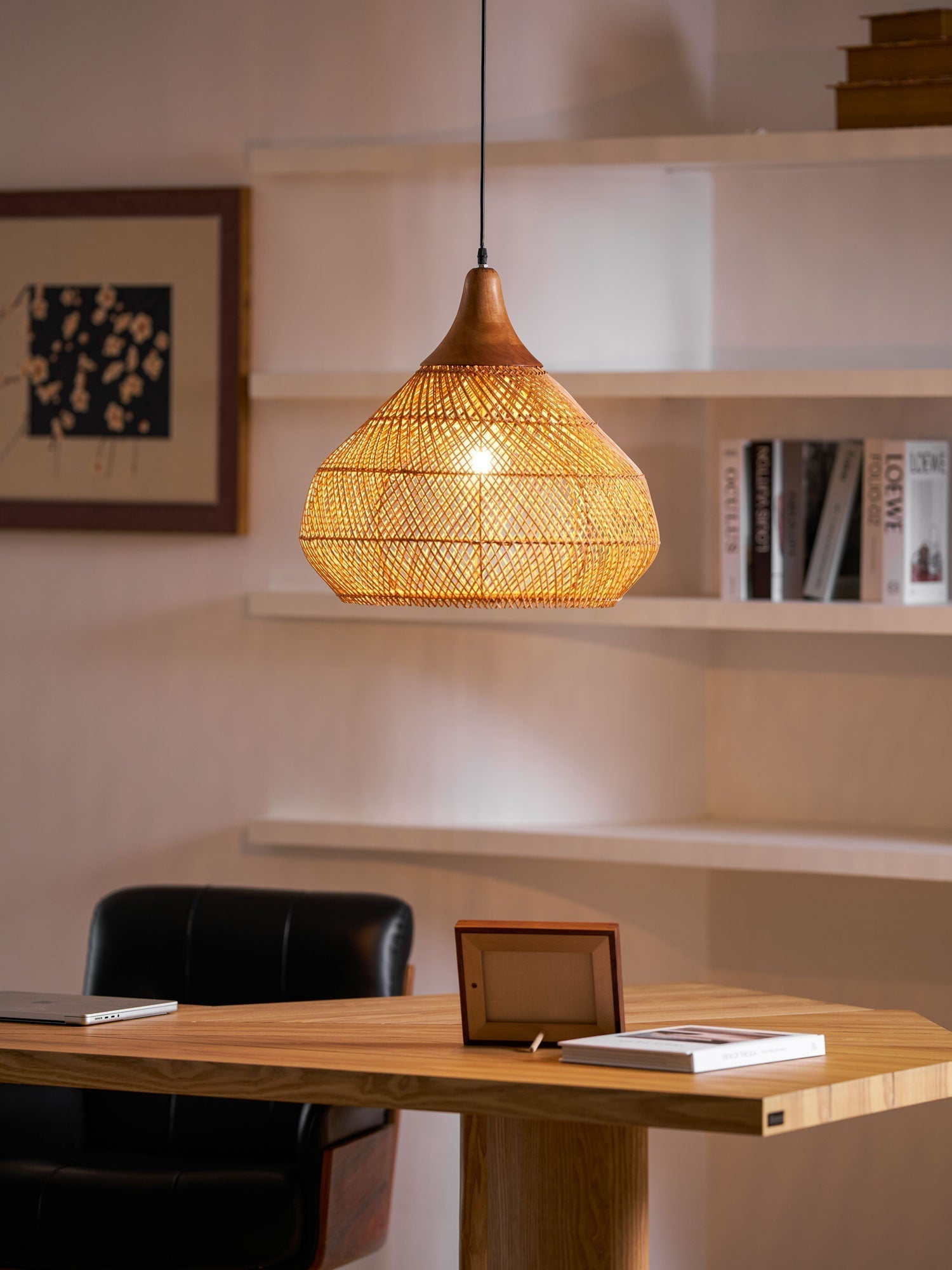 Braided Rattan Pendant Lamp - Blowlighting