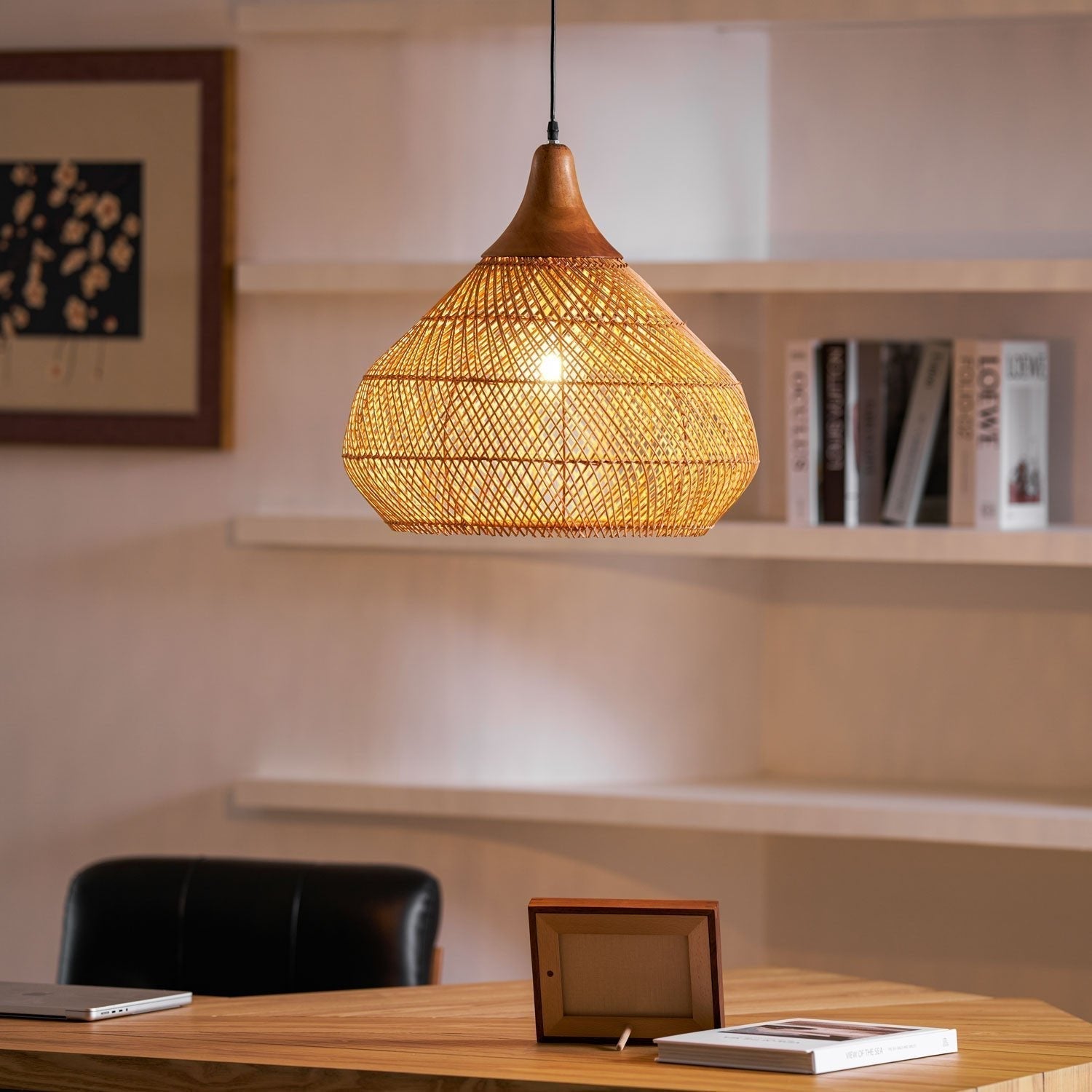 Braided Rattan Pendant Lamp - Blowlighting