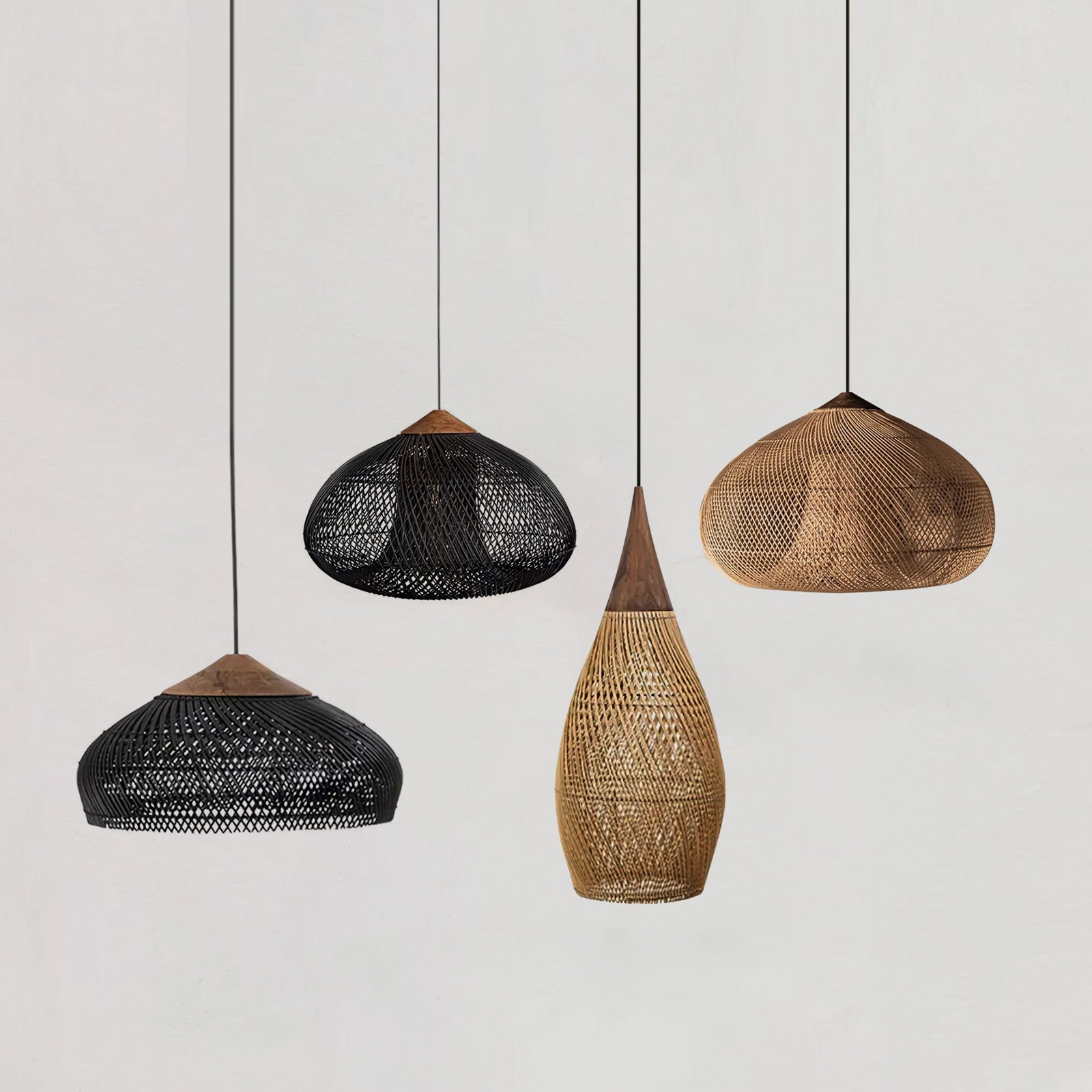 Braided Rattan Pendant Lamp - Blowlighting