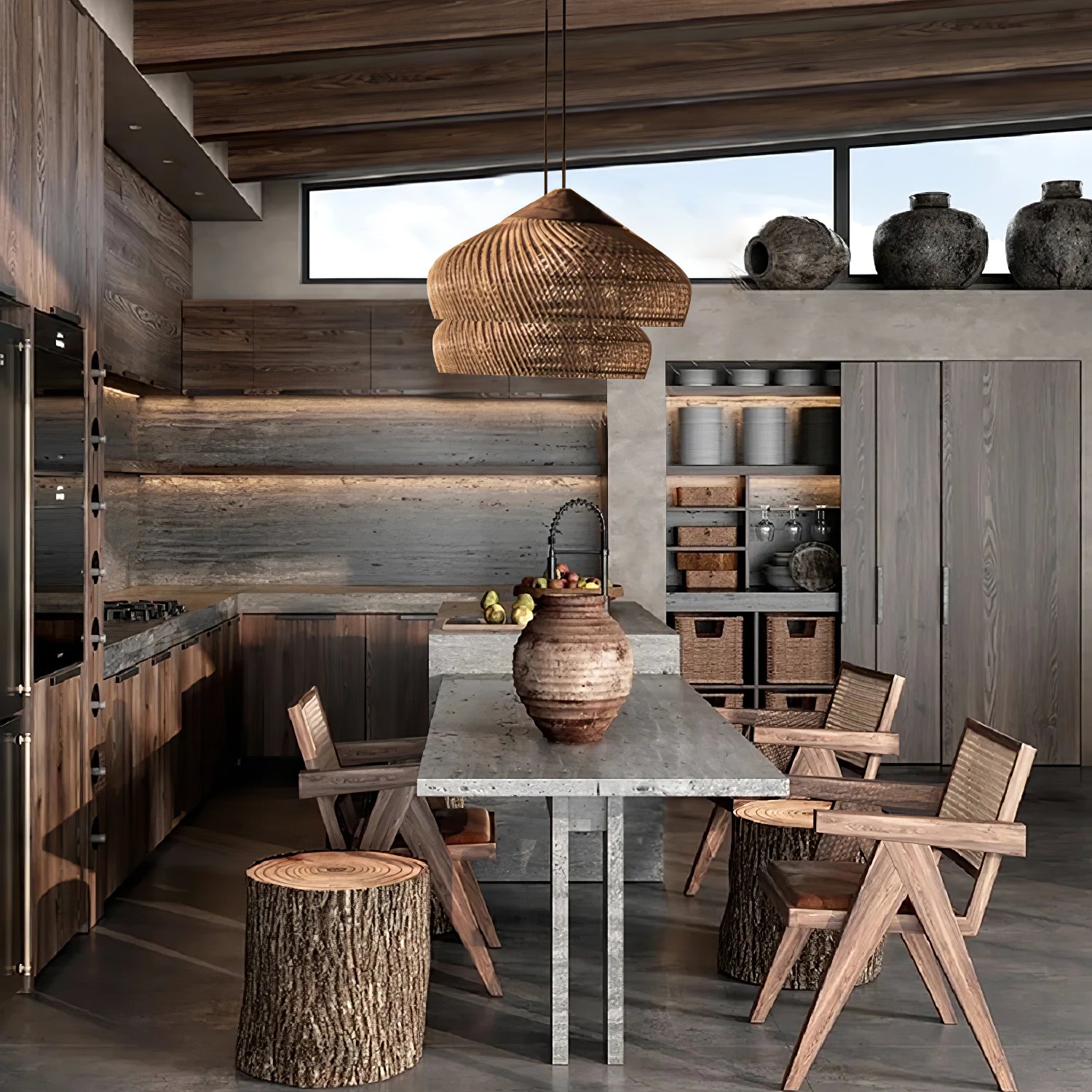 Braided Rattan Pendant Lamp - Blowlighting