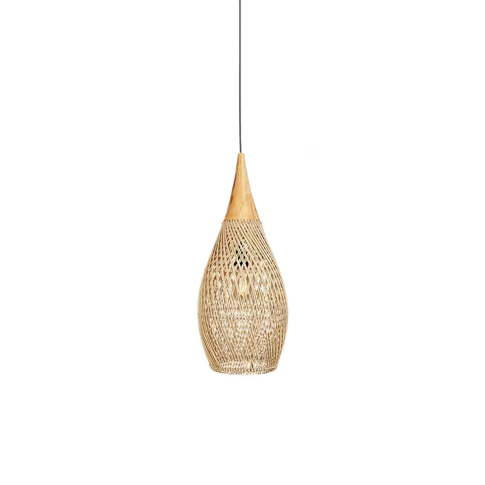 Braided Rattan Pendant Lamp - Blowlighting