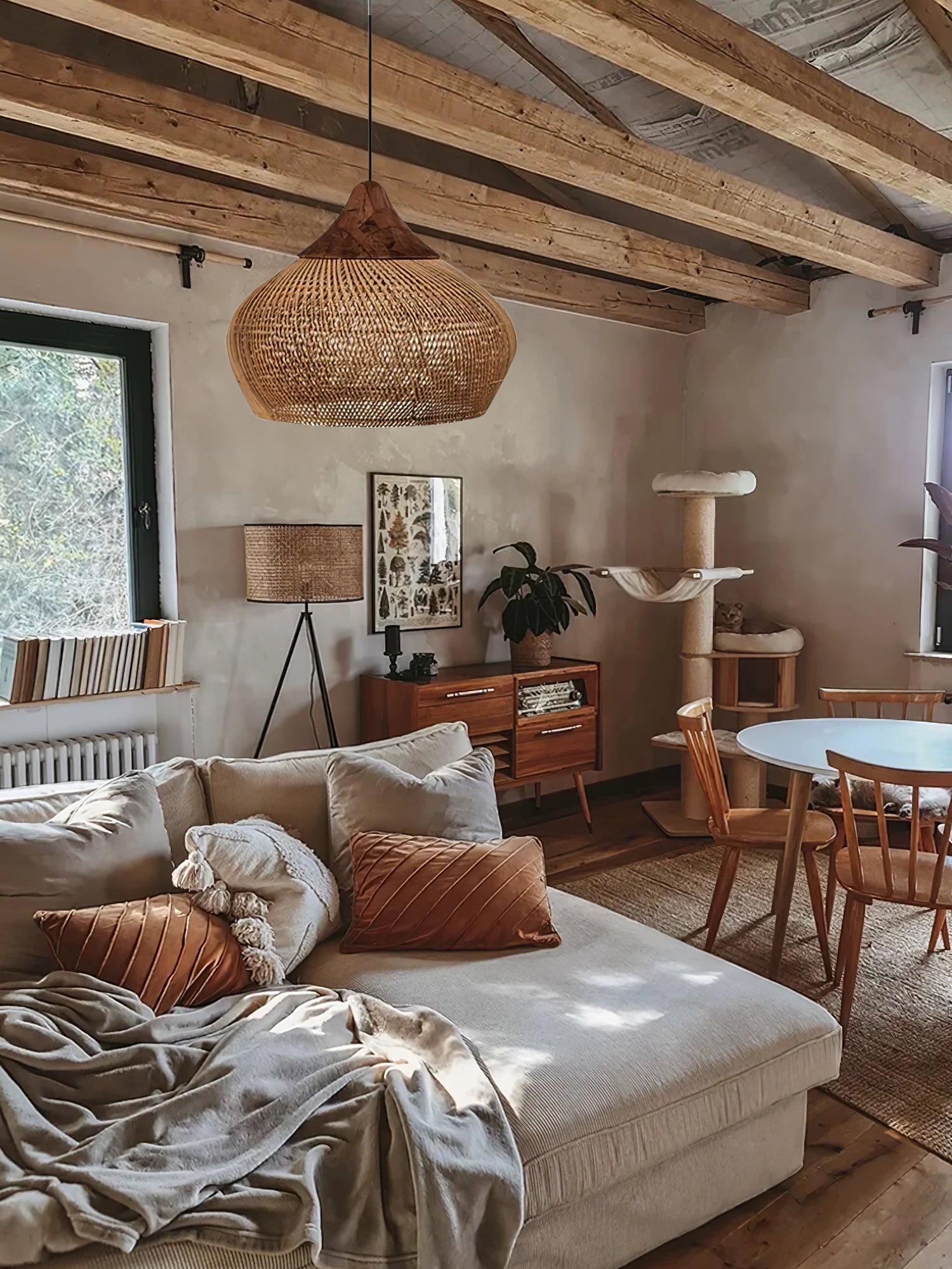 Braided Rattan Pendant Lamp - Blowlighting