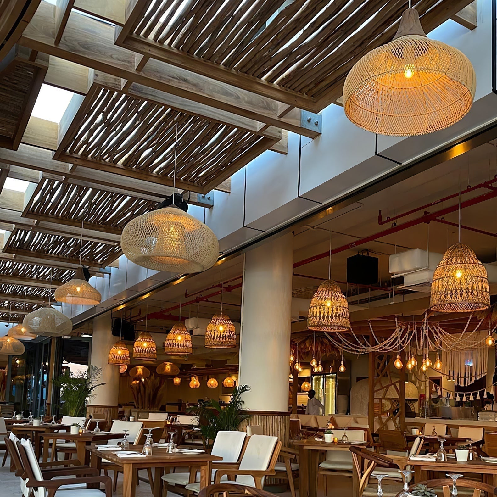 Braided Rattan Pendant Lamp - Blowlighting